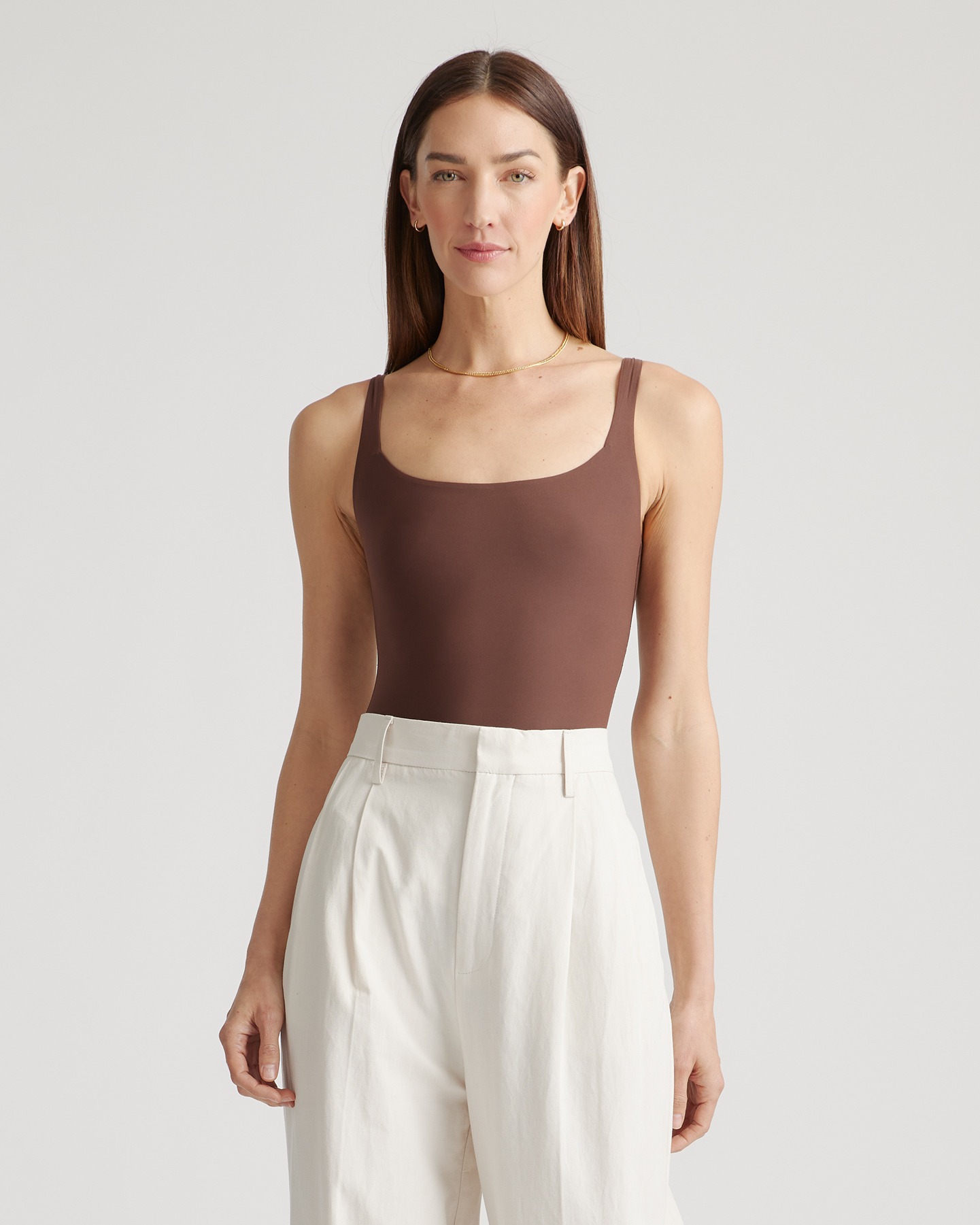 square neck tank bodysuit