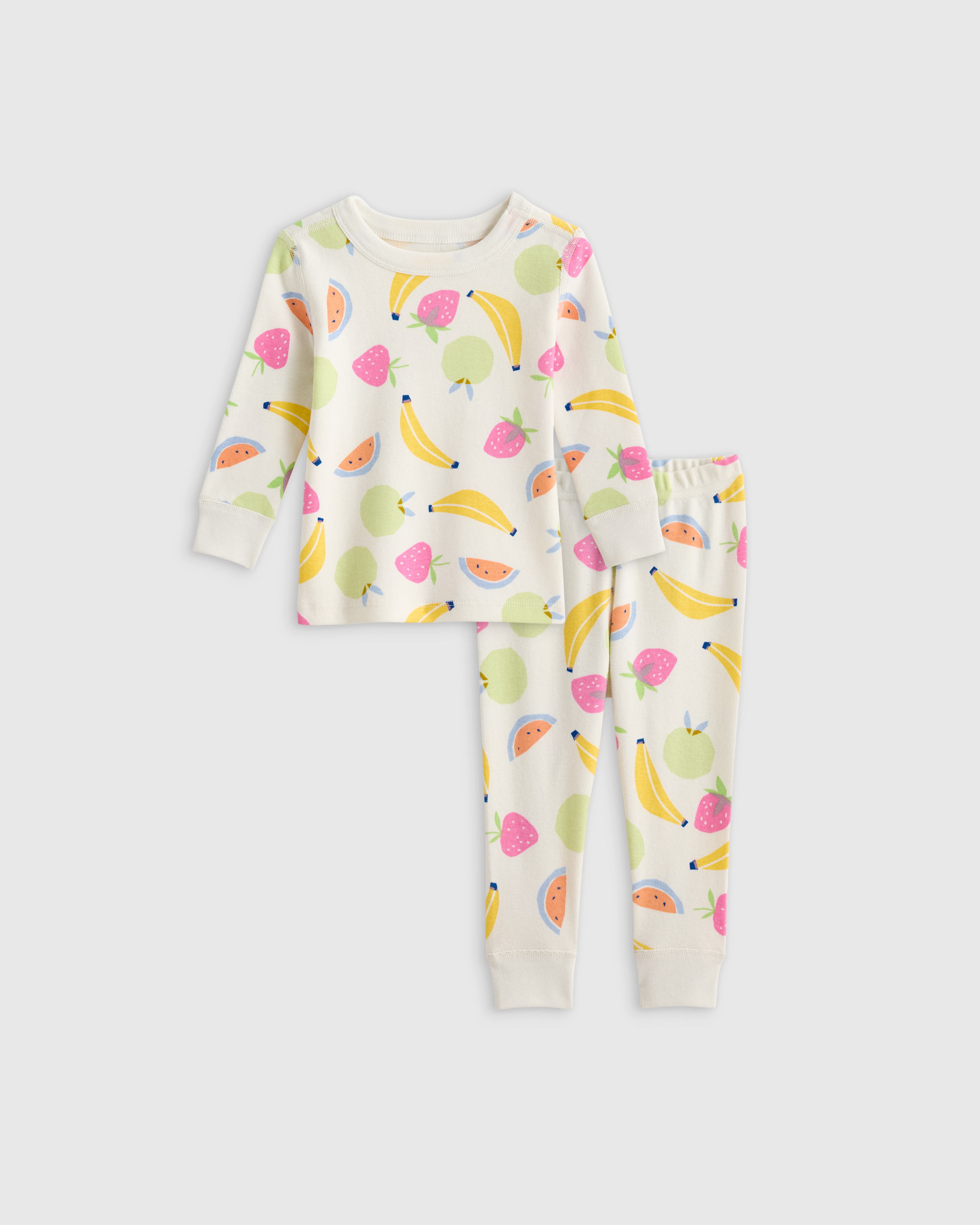 100% Organic Cotton Long Sleeve and Pant Pajama Set - thumbnail 7