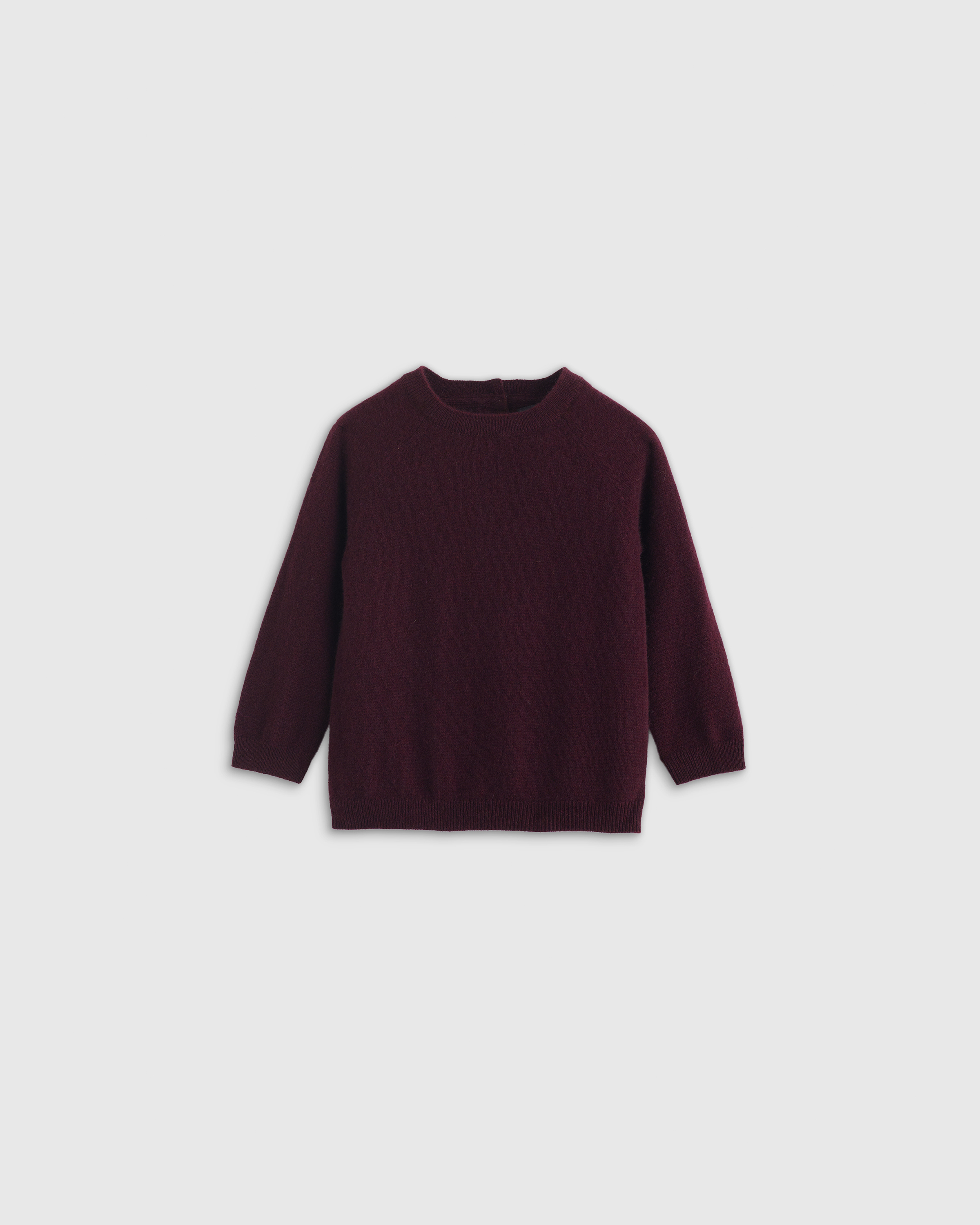 Shop Quince Washable Cashmere Crewneck Sweater In Burgundy