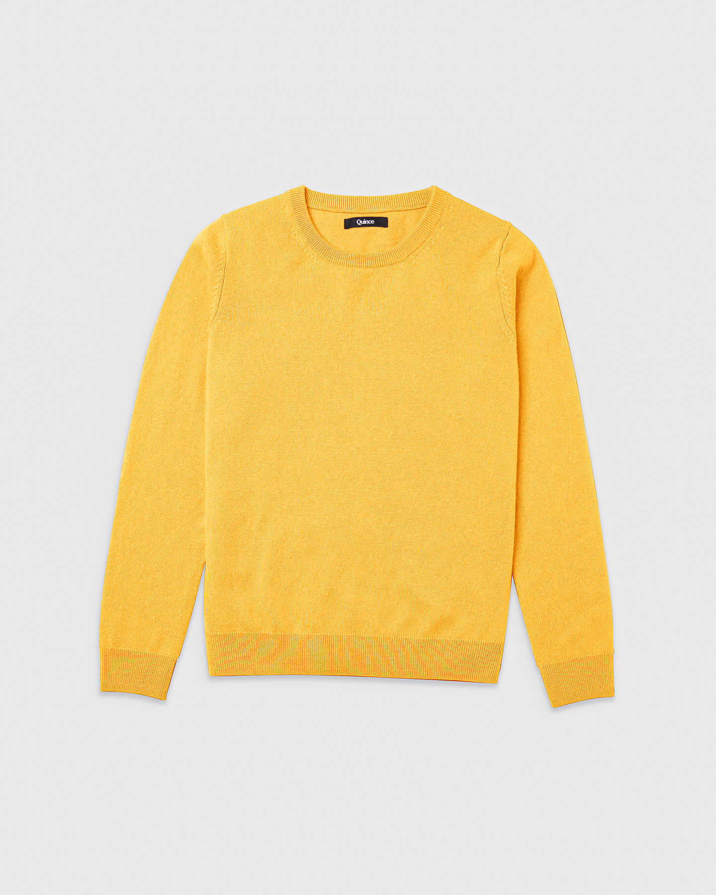 Mongolian Cashmere Crewneck Sweater - Daffodil - 16