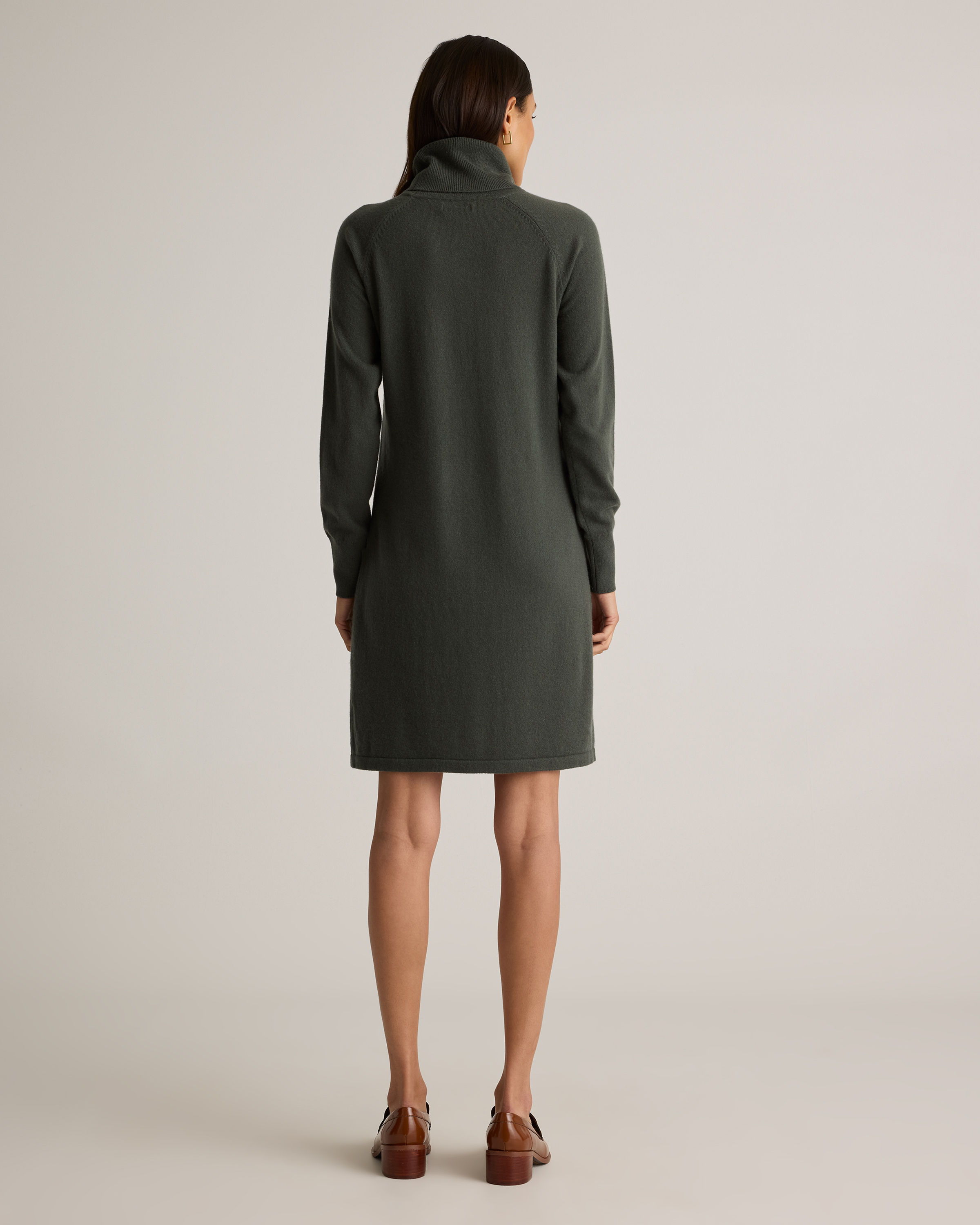 green emerald velvet dress Leslie Sweater Dress- Hunter Green Large