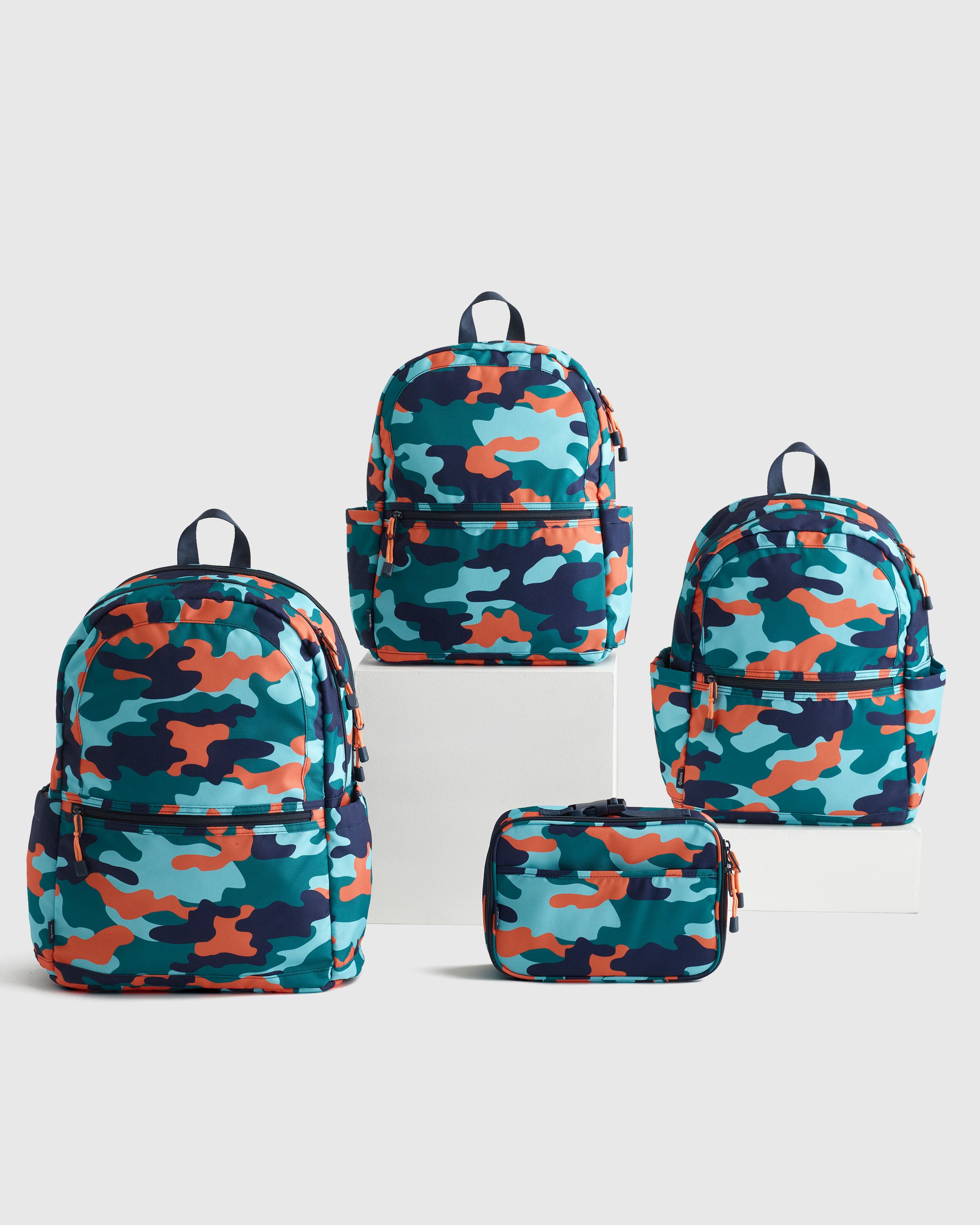 Recycled Double Pocket Backpack - Large - thumbnail 3