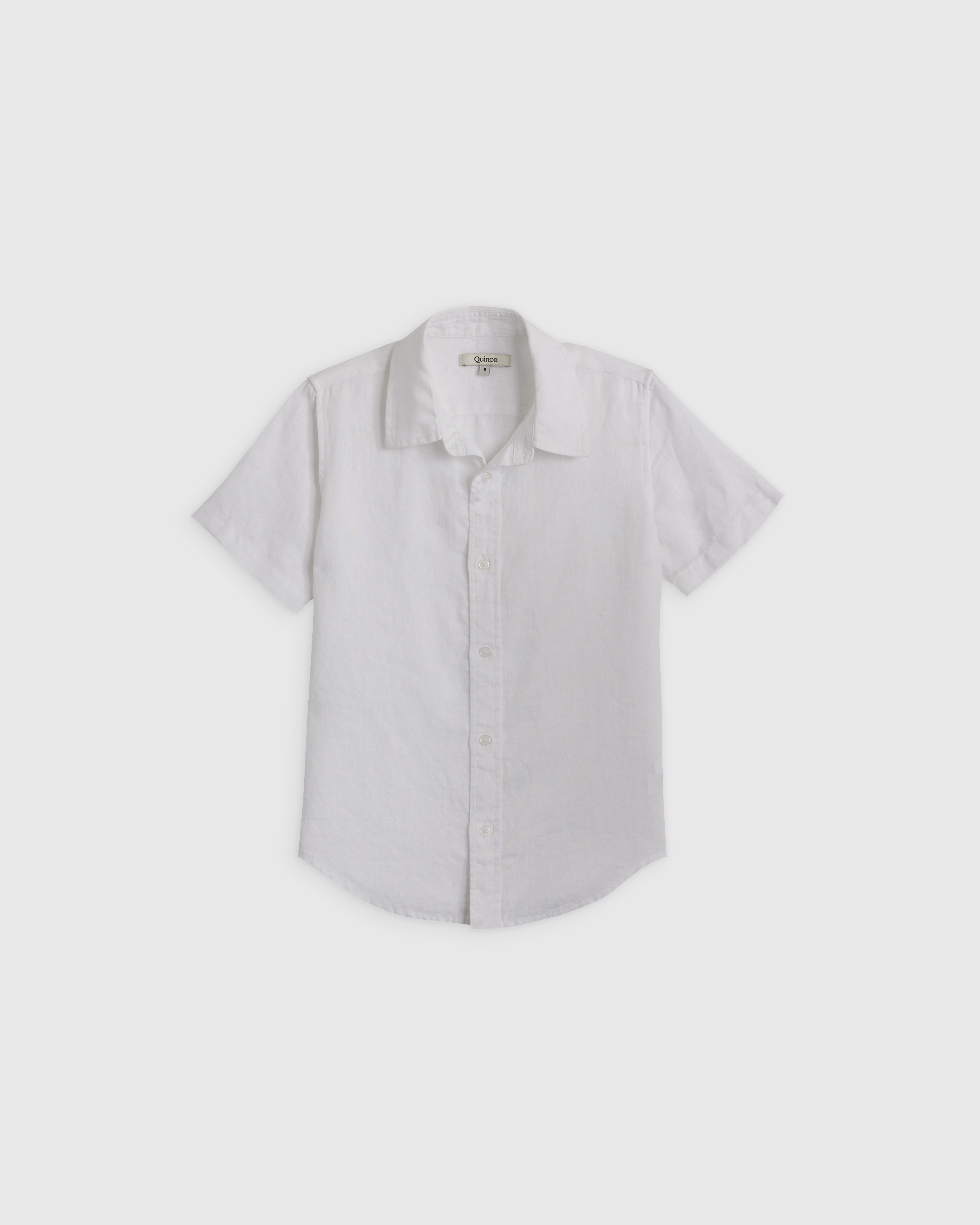 Shop Quince 100% European Linen Short Sleeve Shirt In White