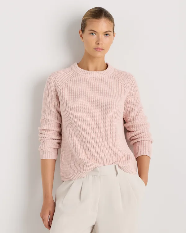 100% Organic Cotton Fisherman Crew Sweater