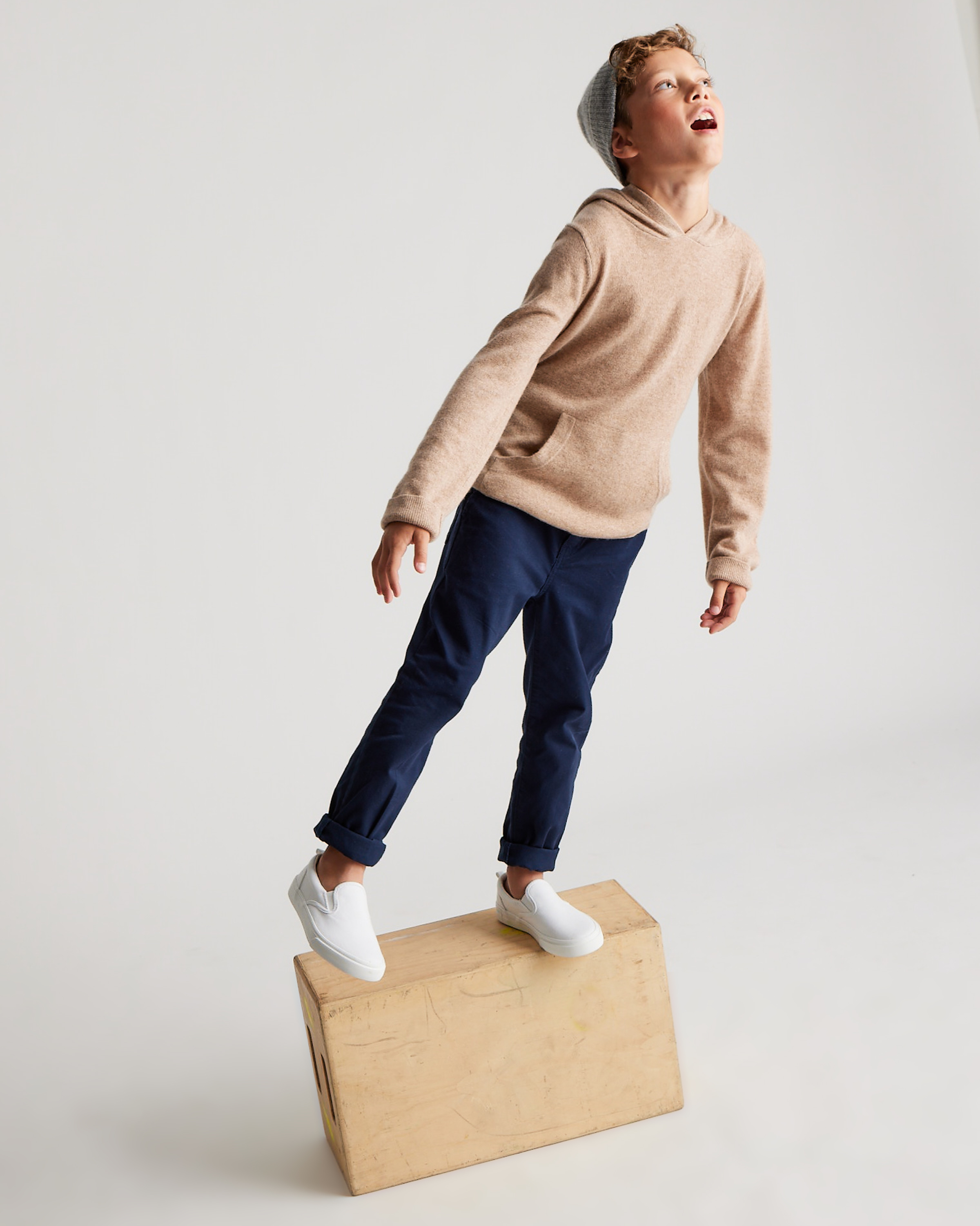 Mongolian Cashmere Hoodie - Kid - thumbnail 7