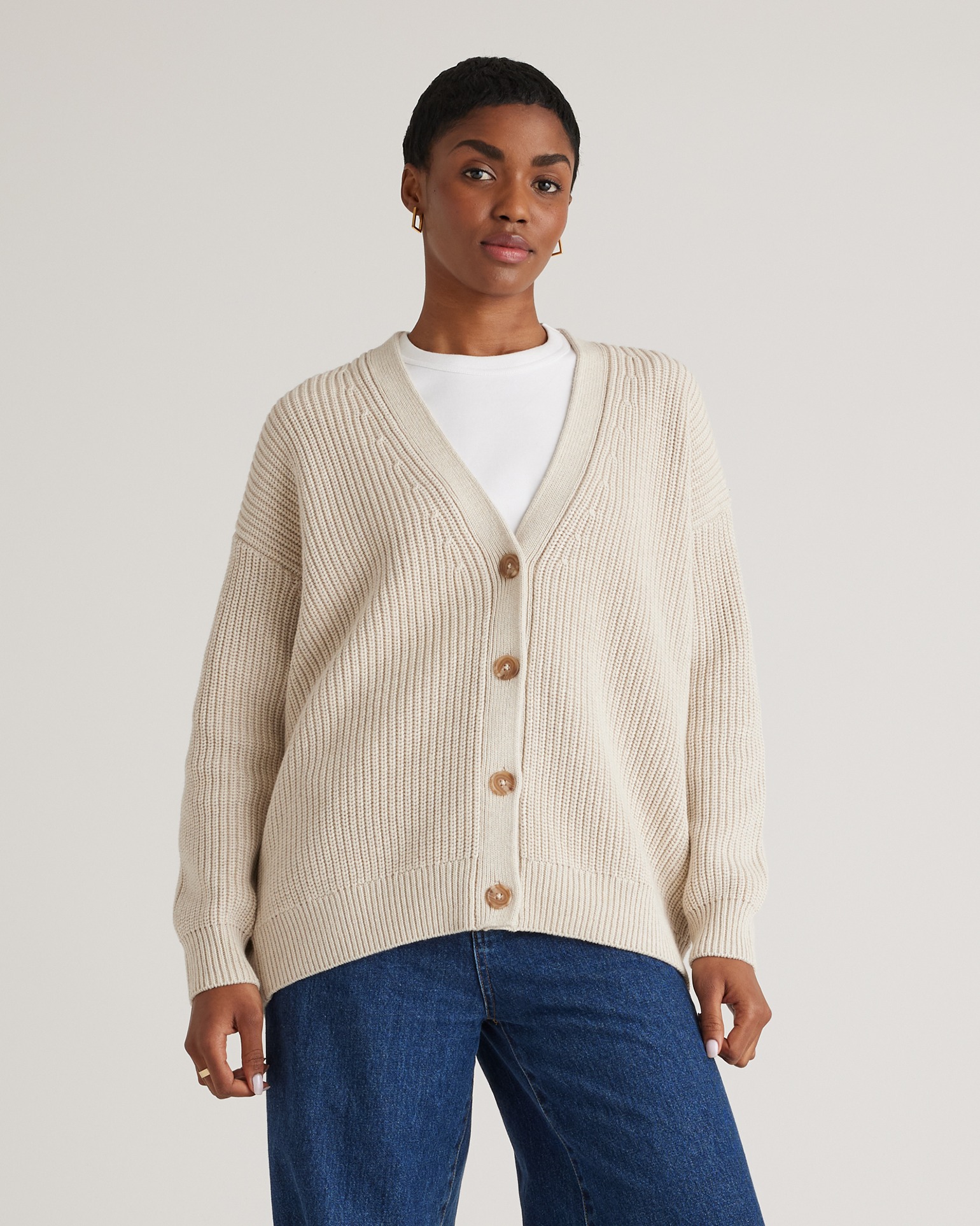 Quince Cotton Boyfriend Sweater Review - since wen