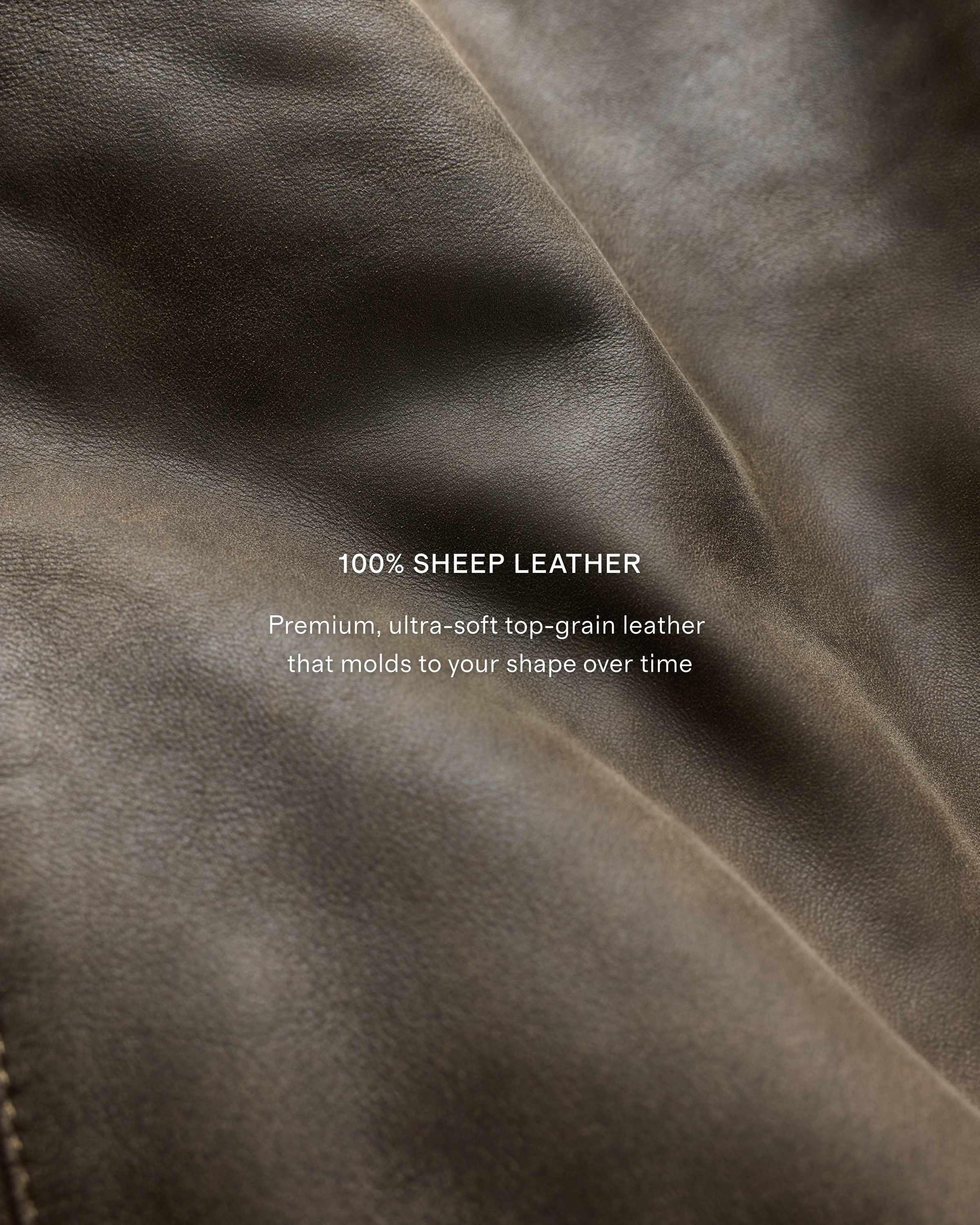 100% Leather Oversized Bomber Jacket - thumbnail 4
