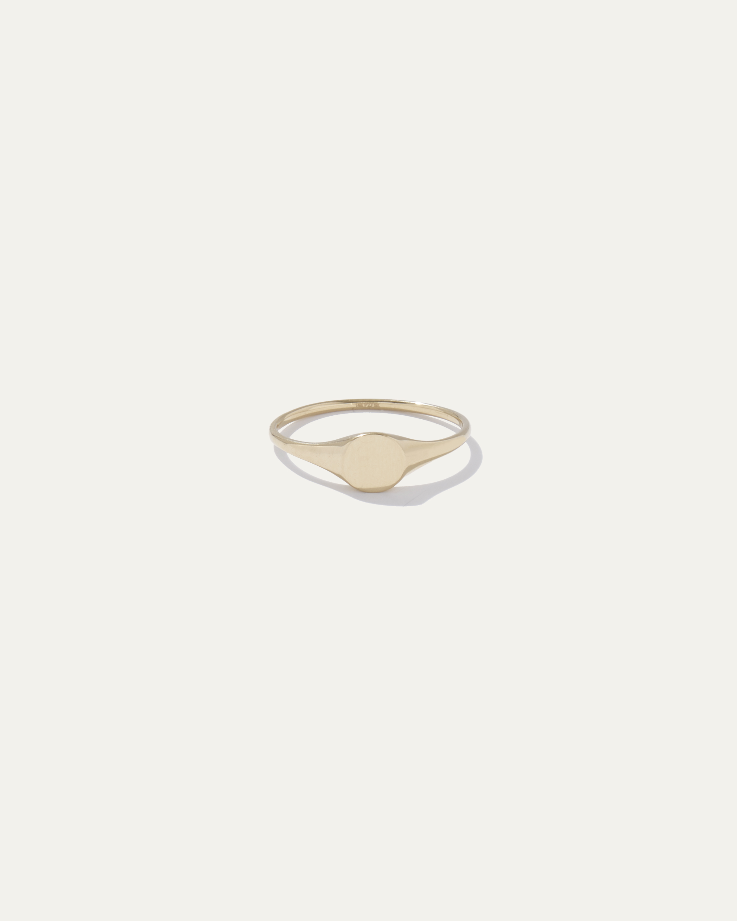 Quince Women's 14k Gold Round Signet Ring In Yellow Gold