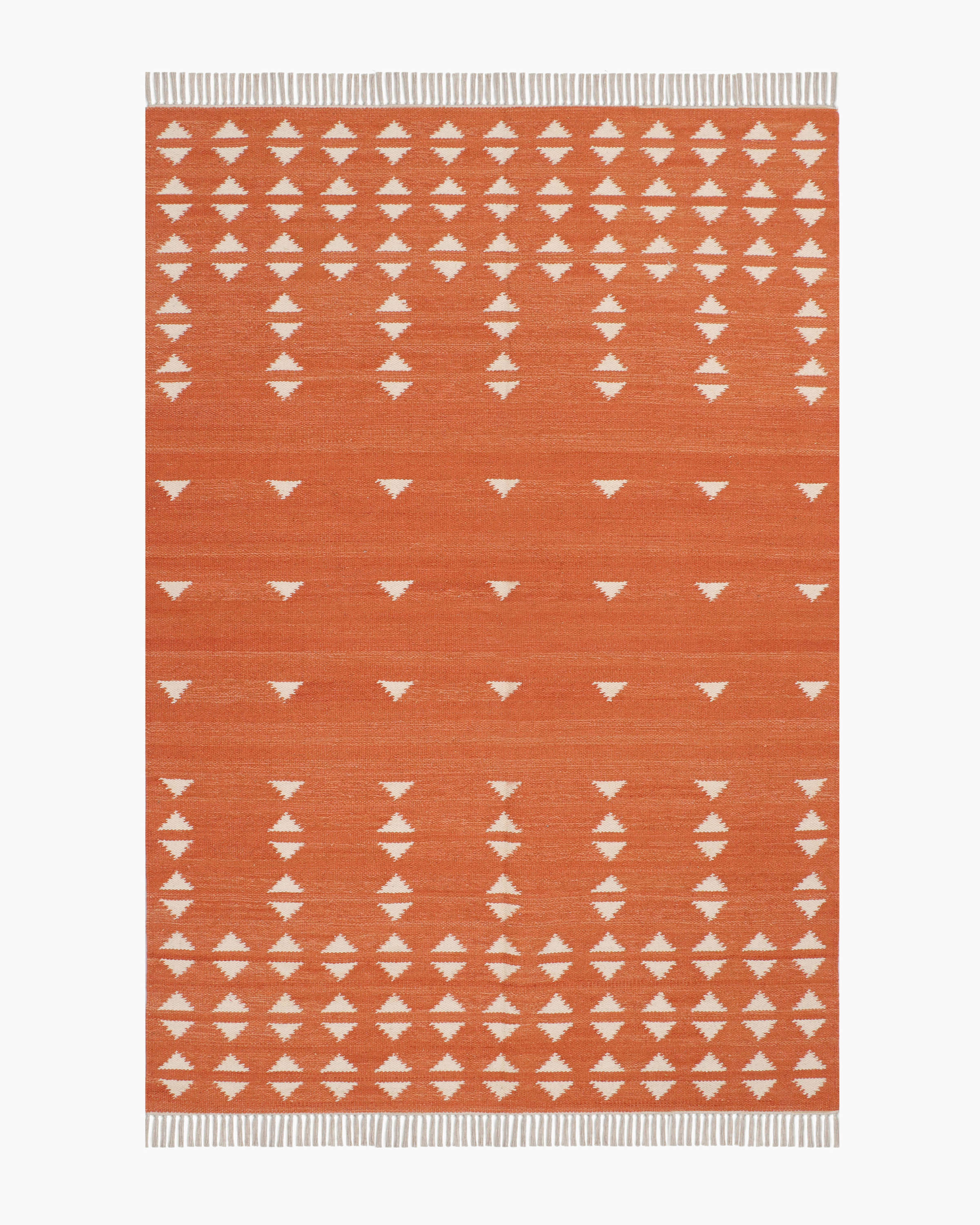 Shay Wool Kilim Rug in Brick