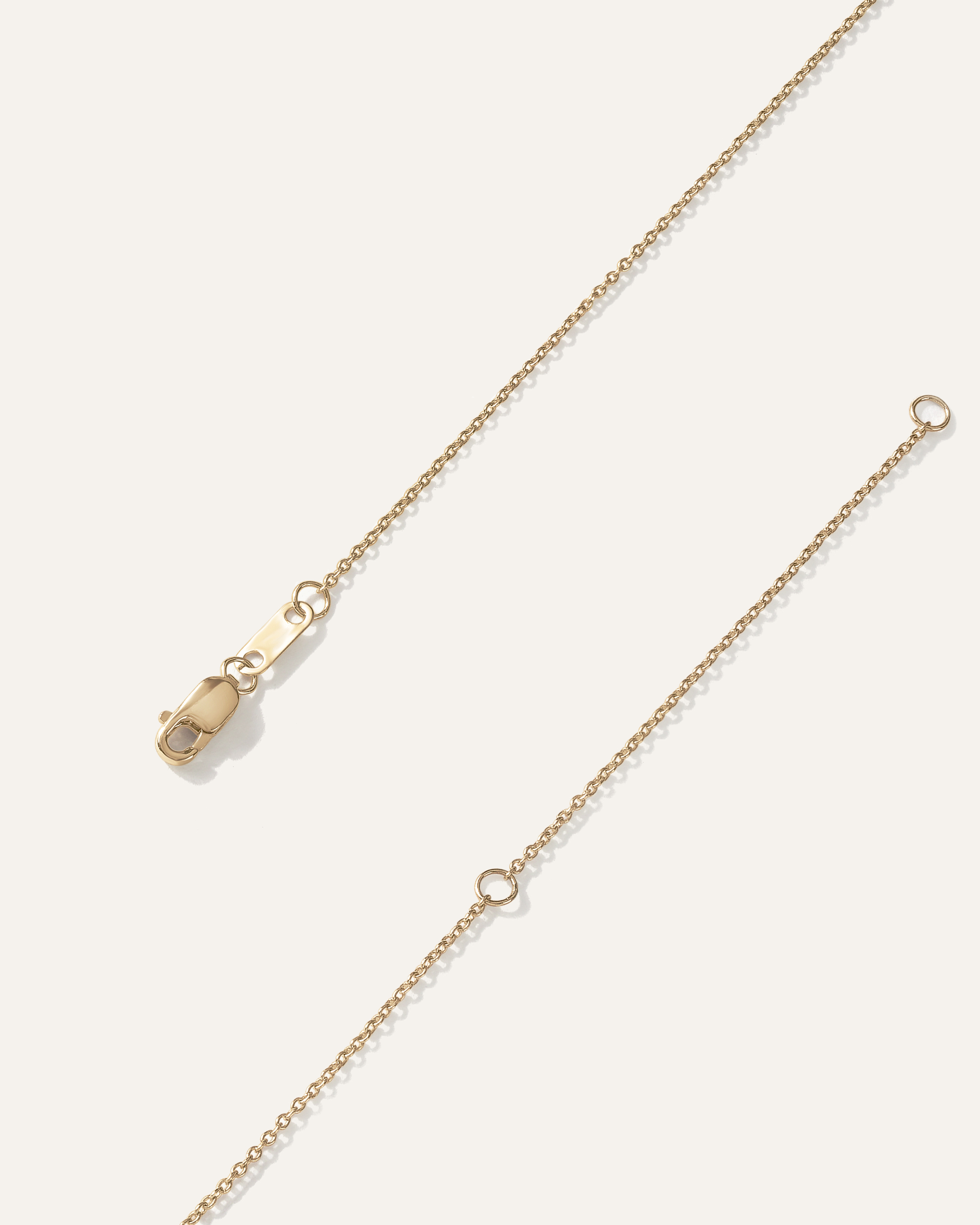 14K Gold Lab Grown Diamond Solitaire Necklace - thumbnail 5