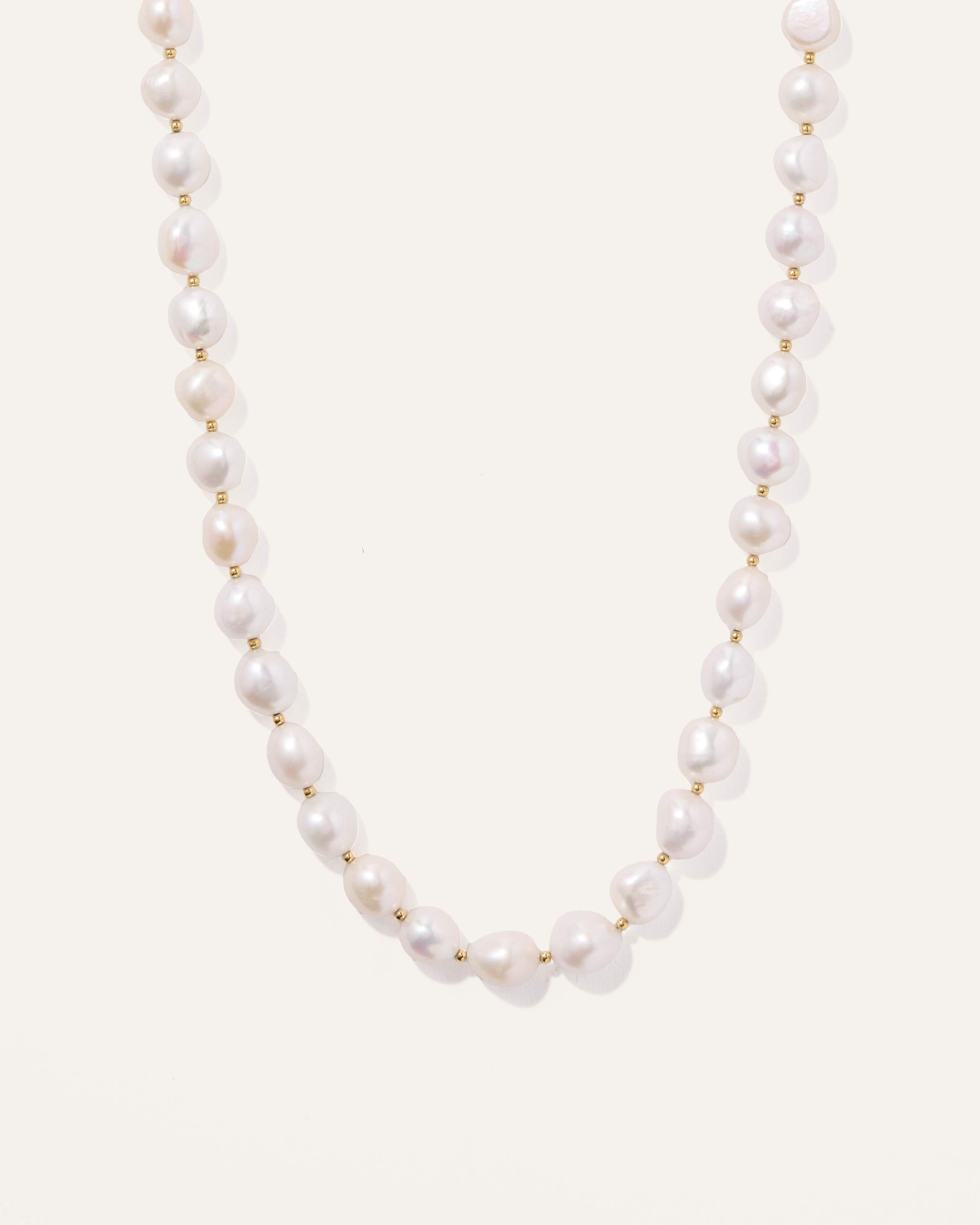 Shop Quince Women's Freshwater Cultured Pearl Bold Necklace In Gold Vermeil