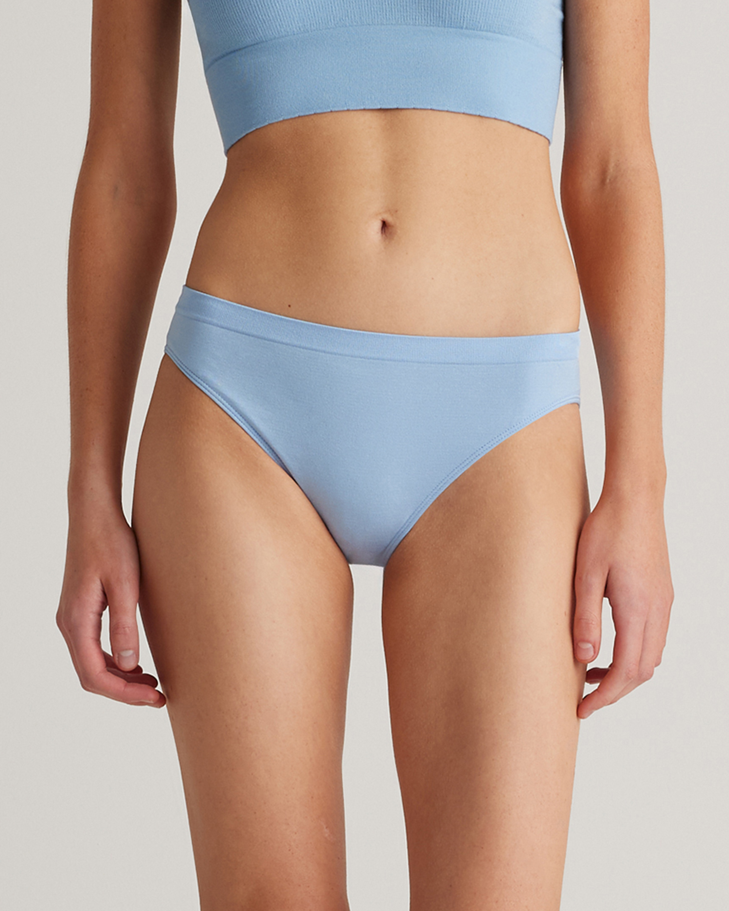 Shop Quince Women's Smoothing Comfort Bikini In French Blue