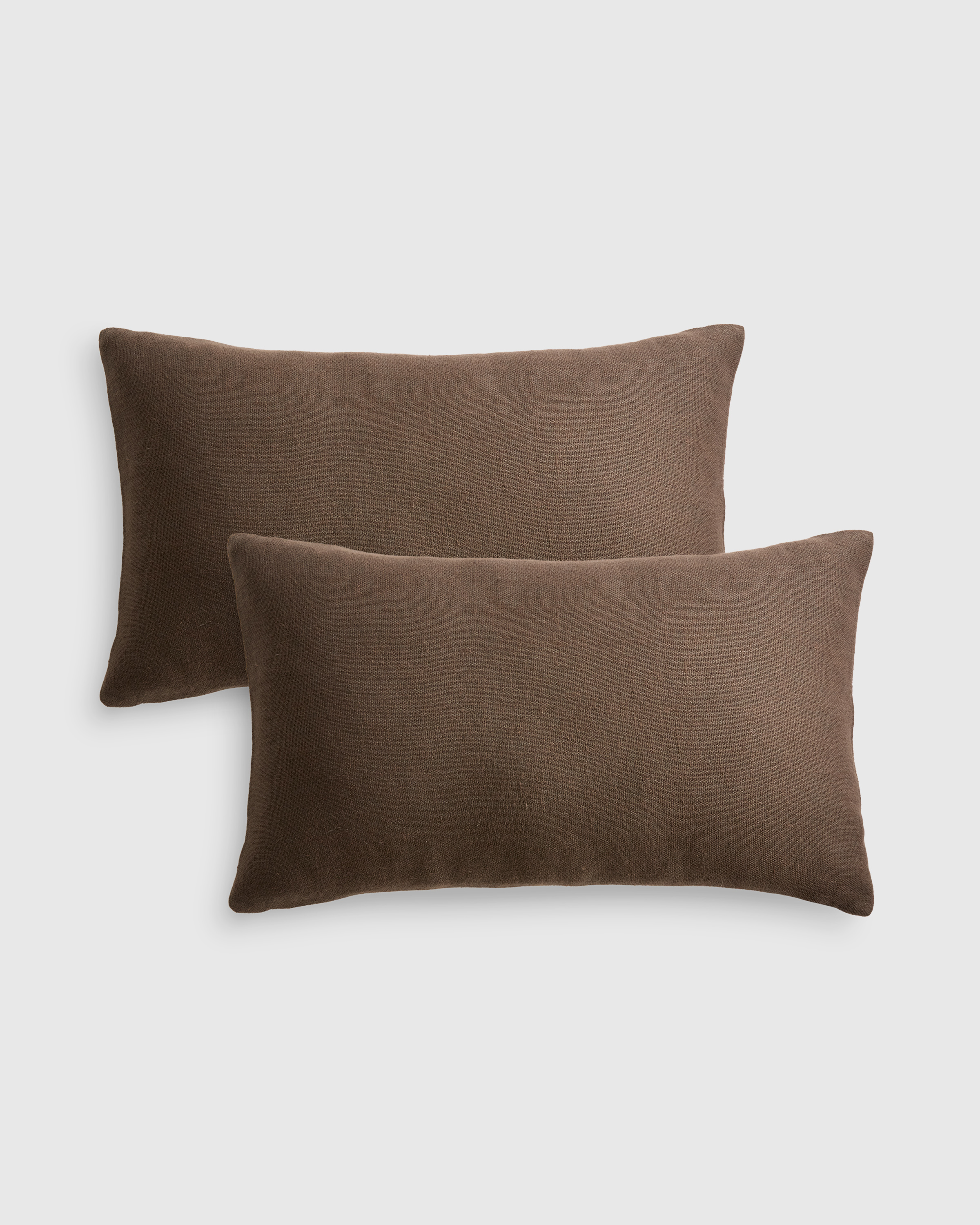 Reversible Linen Bamboo Pillow Cover- Set Of 2