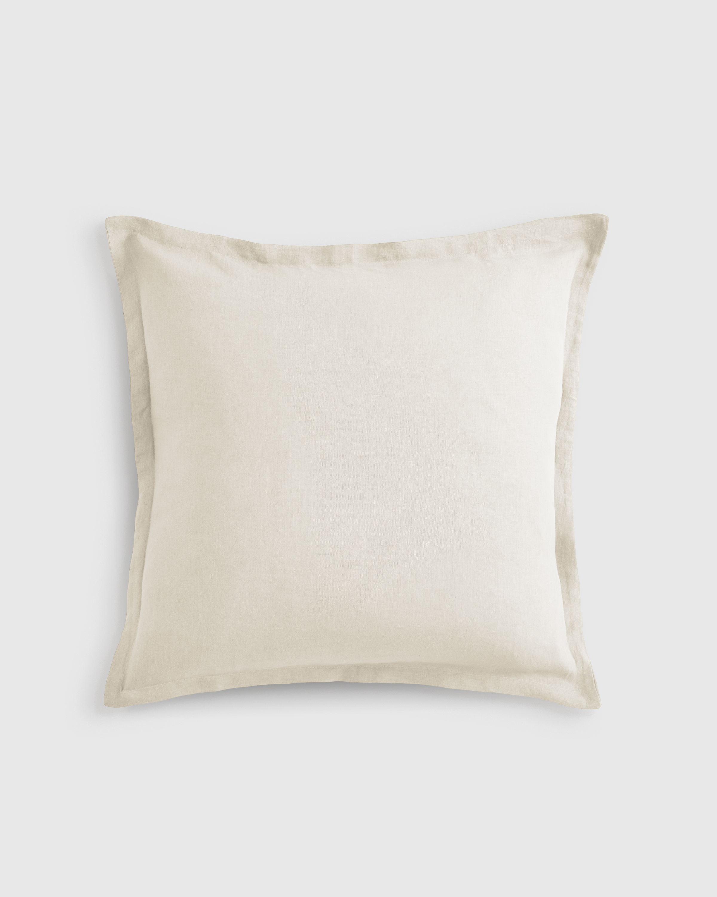 European Linen Euro Sham in White