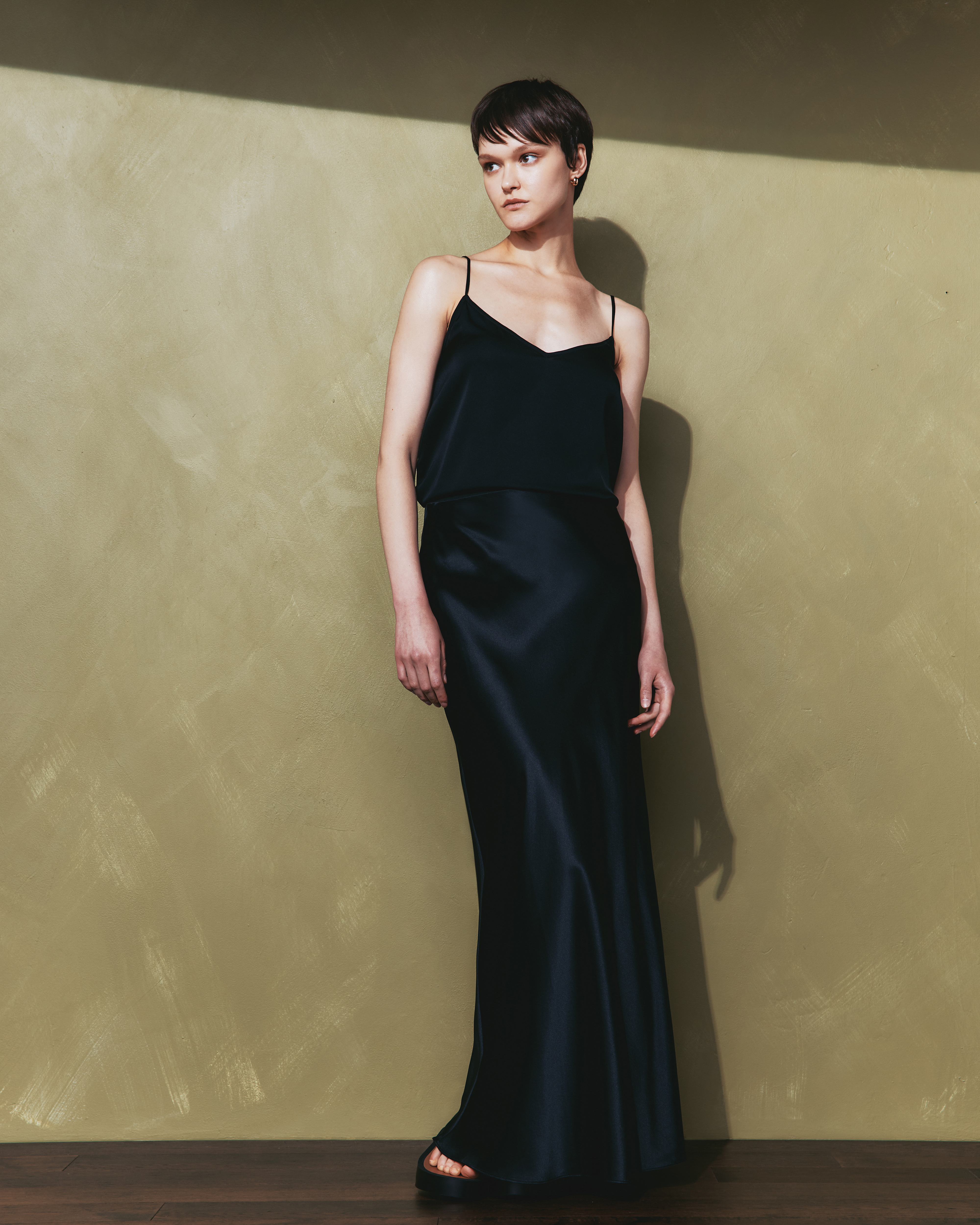 100% Washable Silk Maxi Skirt