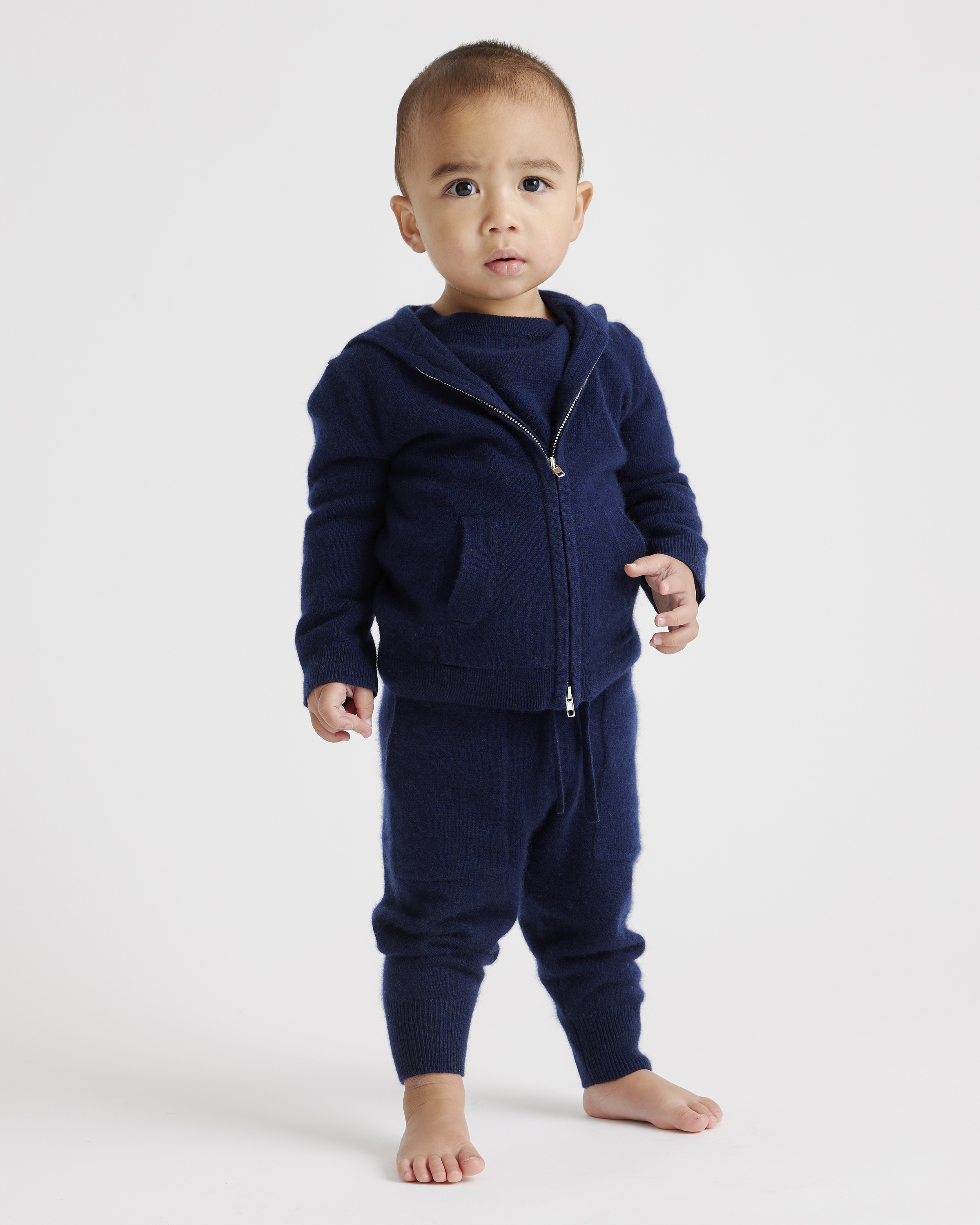 Mongolian Cashmere Full Zip Hoodie - thumbnail 4
