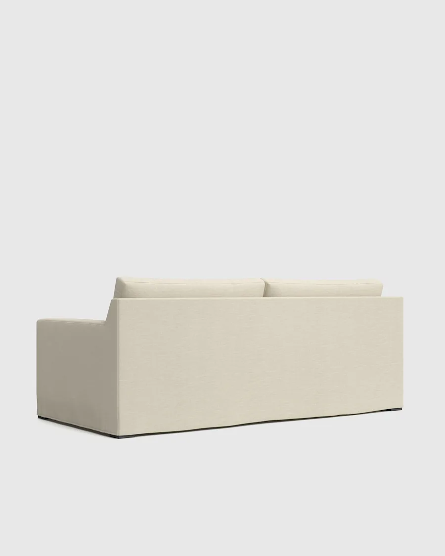Slipcover 7ft Sofa Bru MEX Sand Back Angle