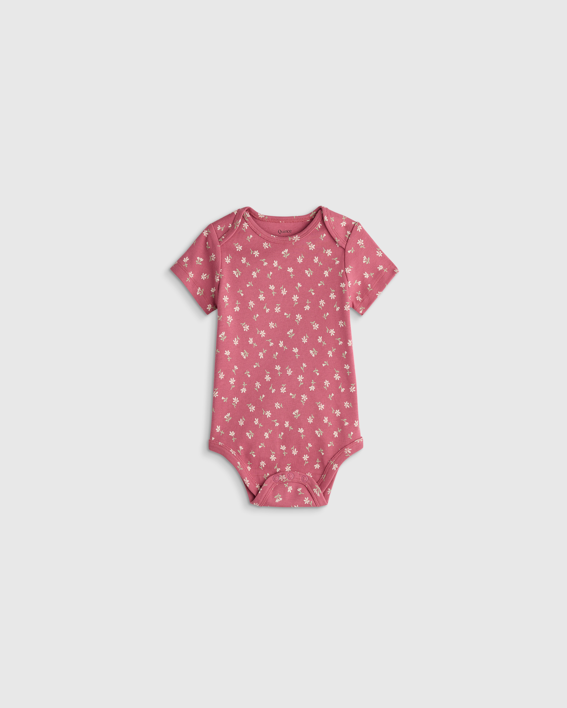 100% Organic Cotton Short Sleeve Bodysuit - Baby