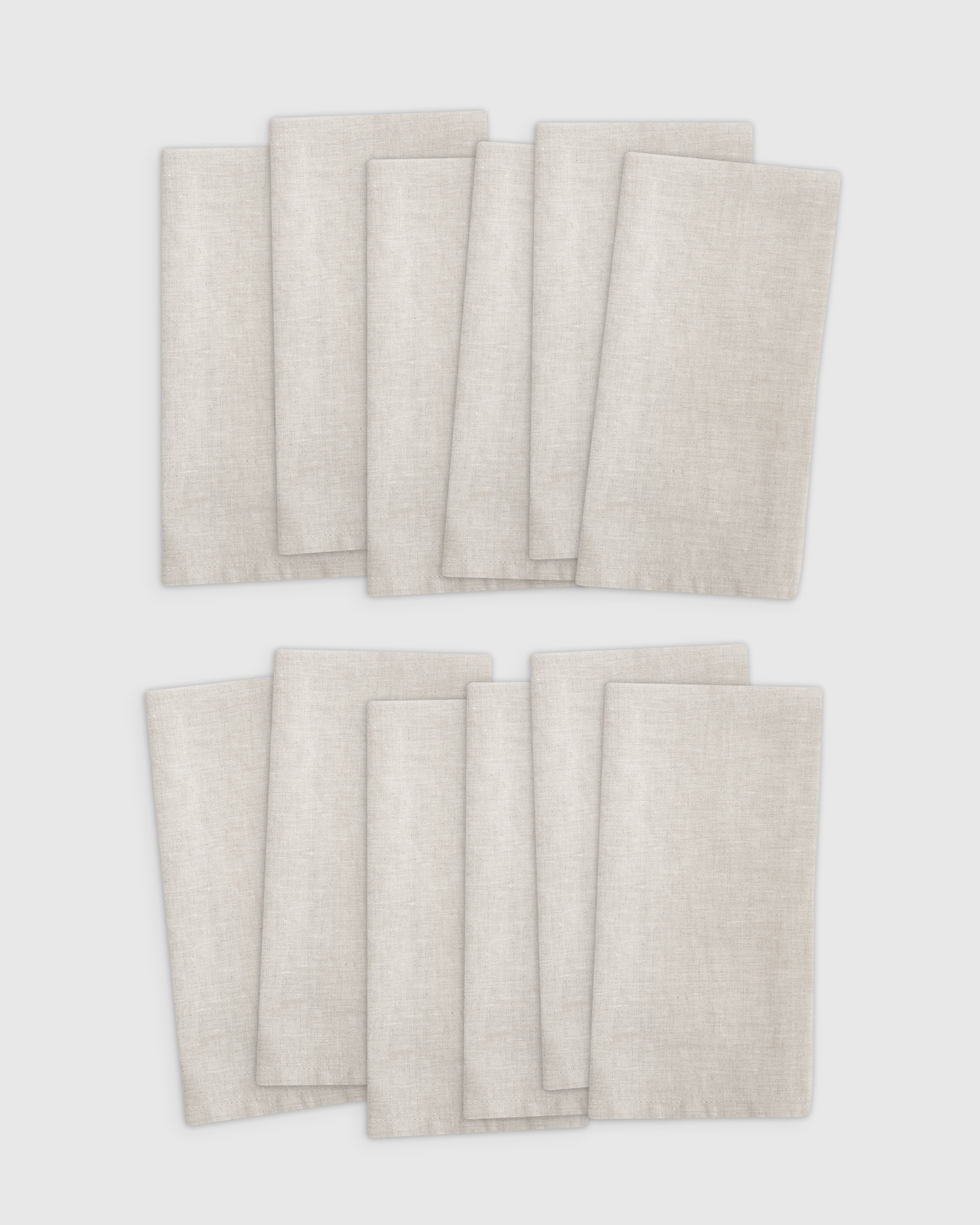Brown linen napkins set / Cloth bridal shower napkins bulk / - Inspire  Uplift