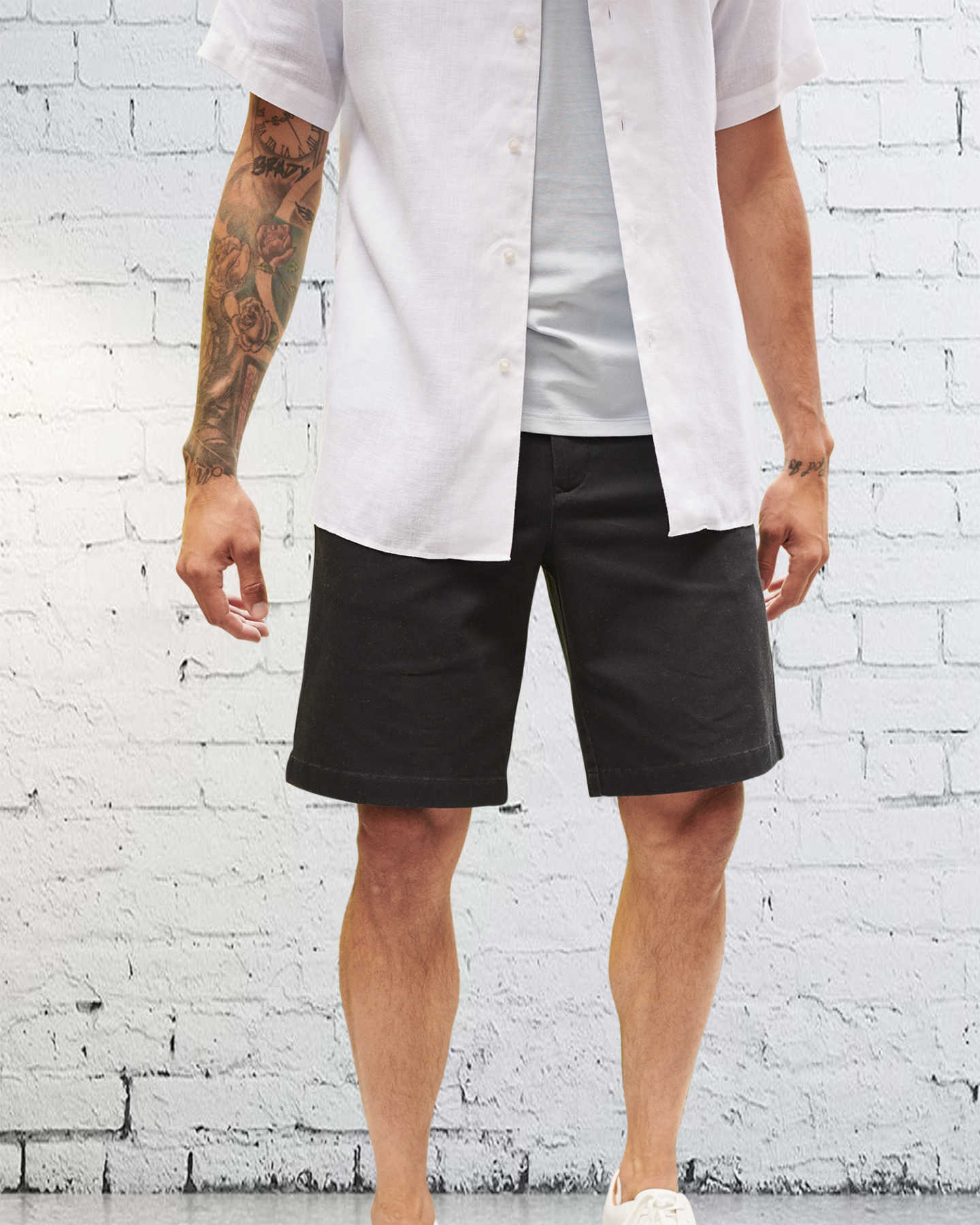 Organic Activeflex™ Chino Short  - Black