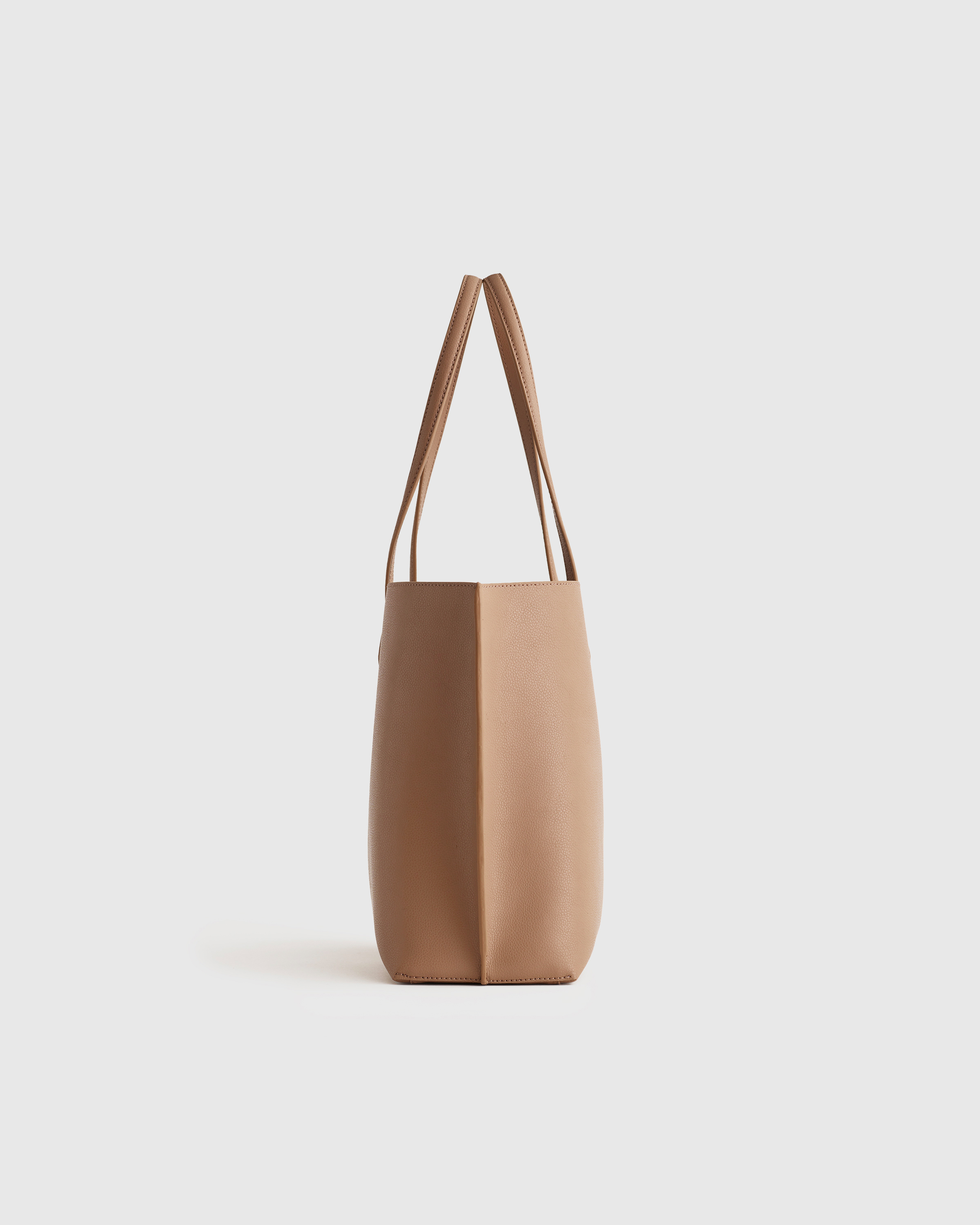 Italian Leather Triple Compartment Shopper Tote - thumbnail 6