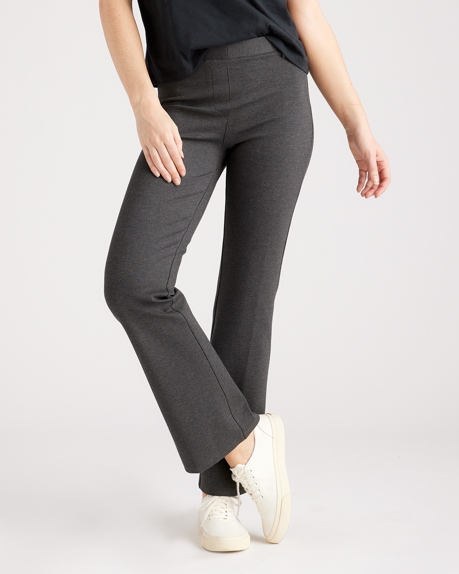 ponte bootcut trousers