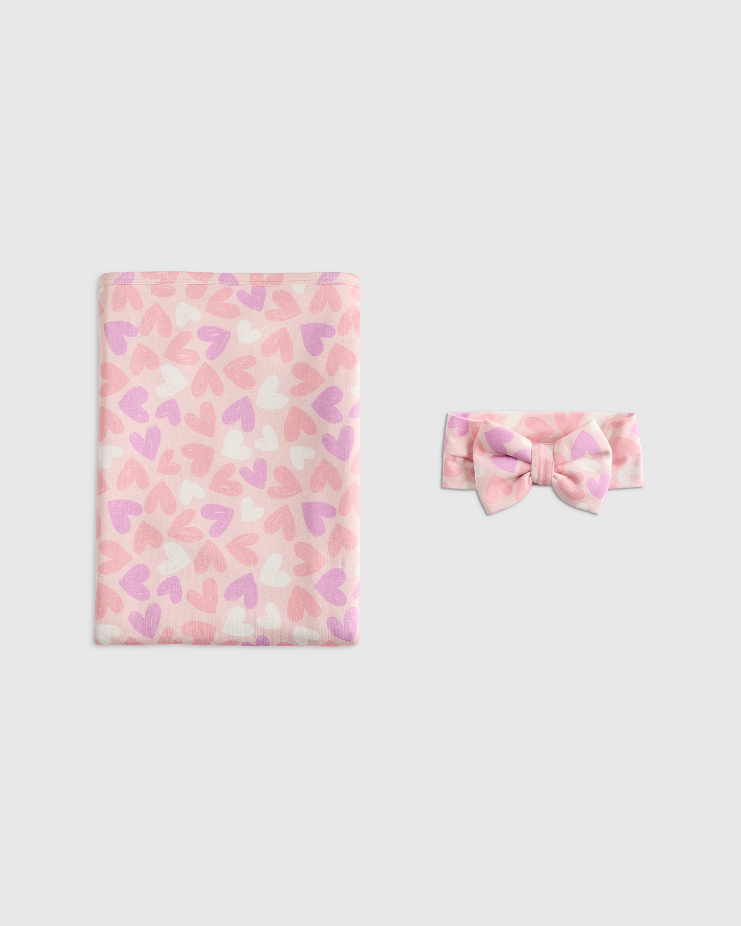 Bamboo Swaddle and Bow Set - thumbnail 4