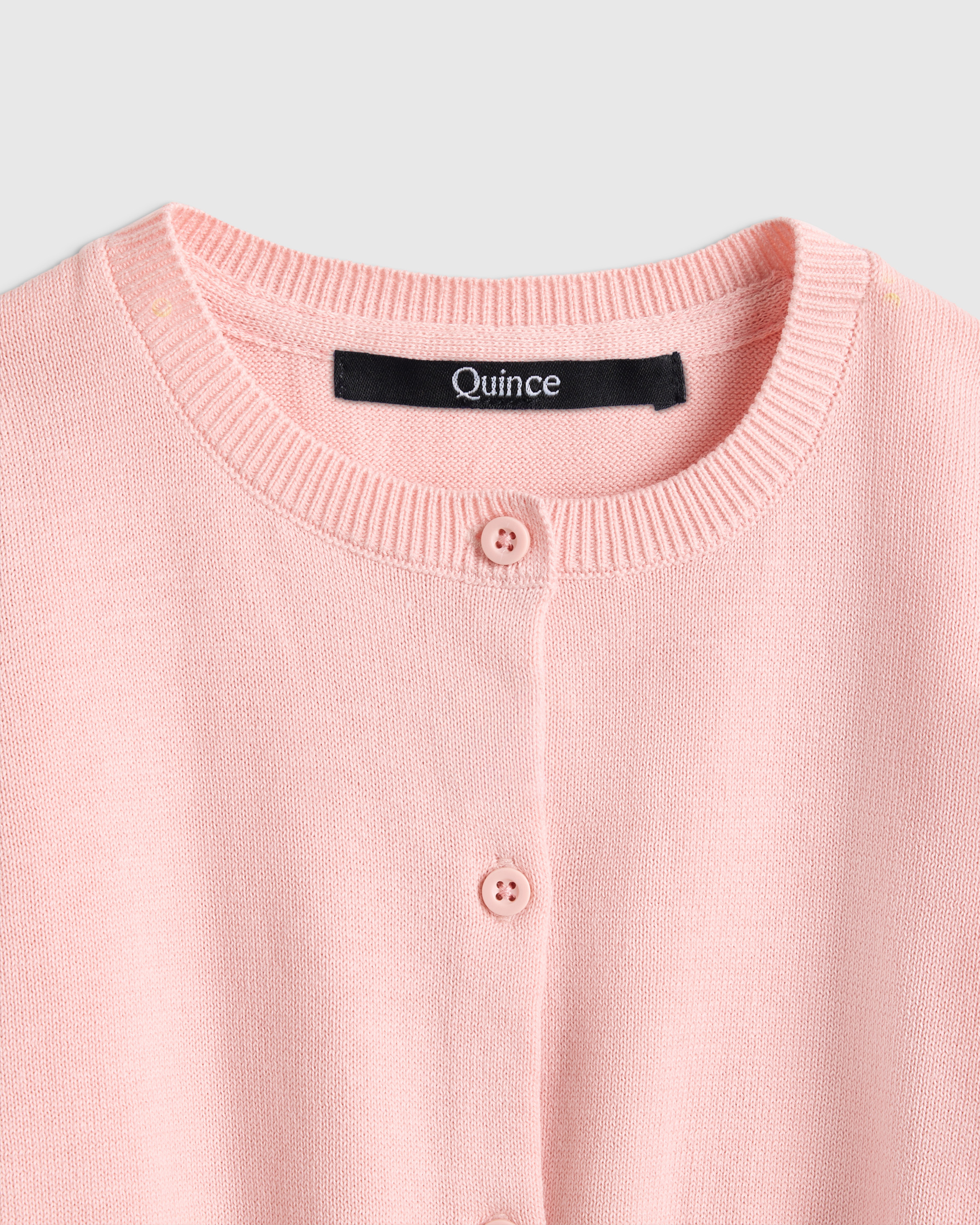 100% Organic Cotton Crewneck Cardigan - thumbnail 2