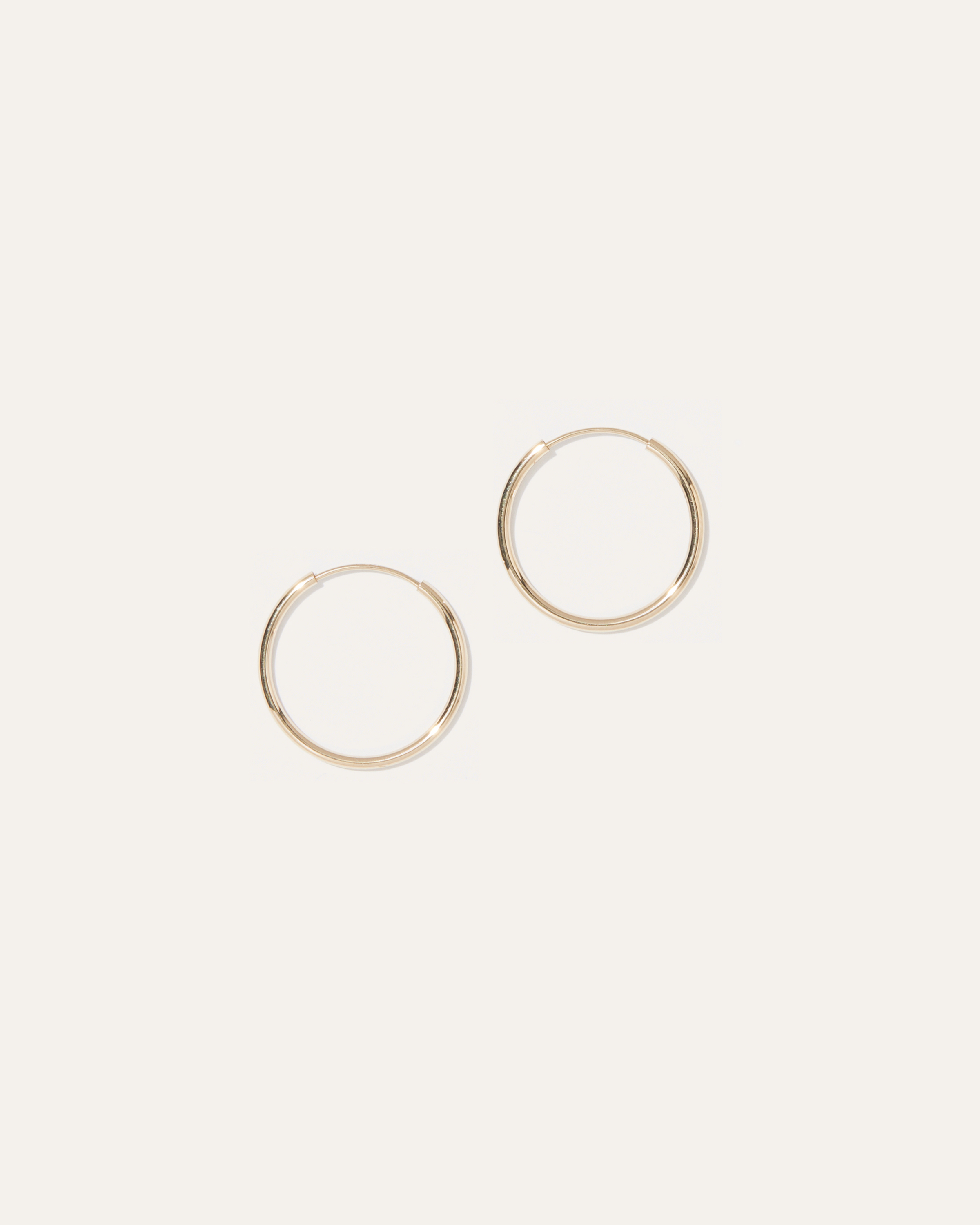 14k Gold 14mm Hoop Earrings | Quince