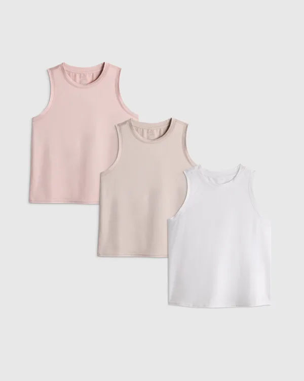 Flowknit Breeze High-Neck Tank 3 Pack Bundle