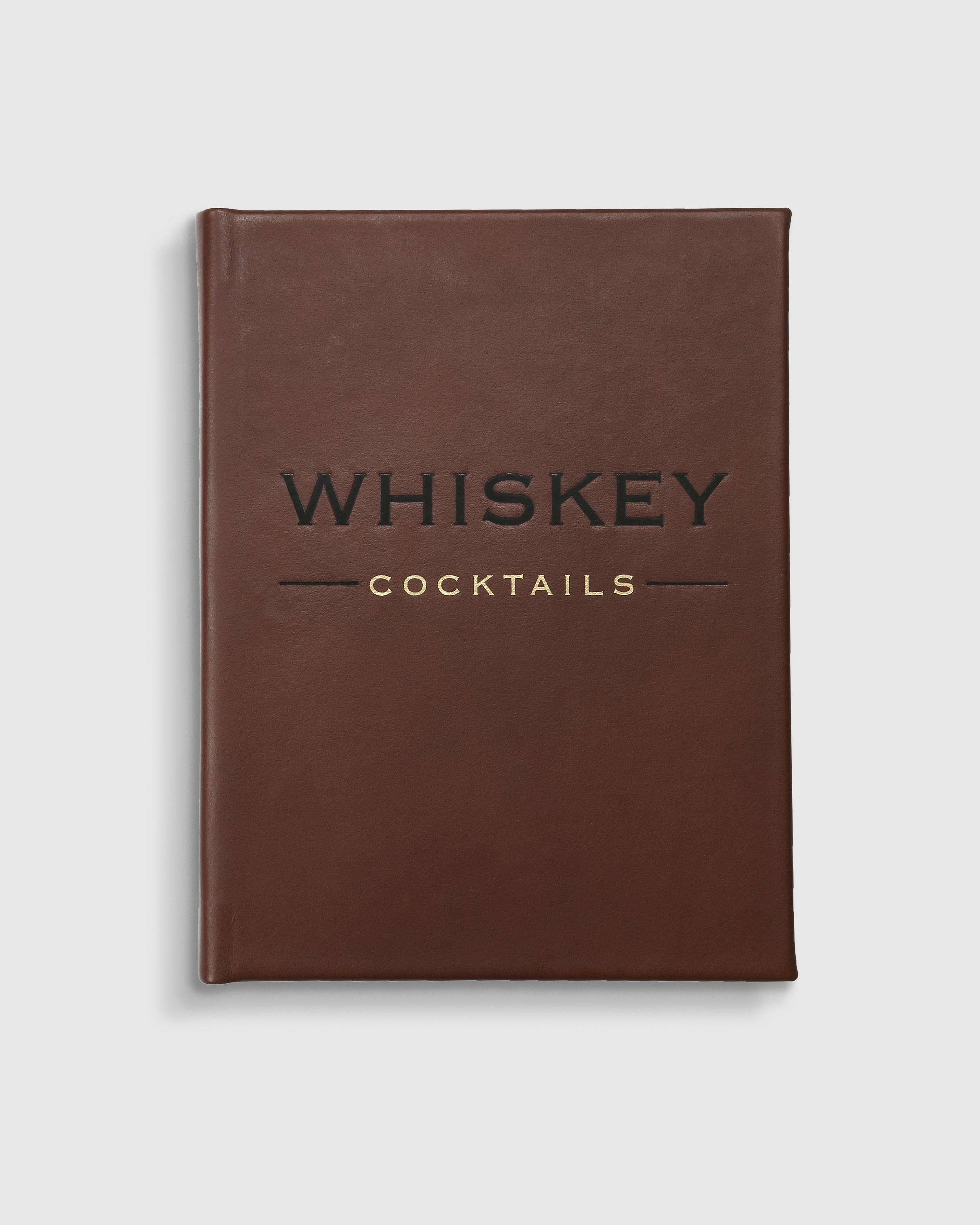 Whiskey Cocktails Leather Bound Book