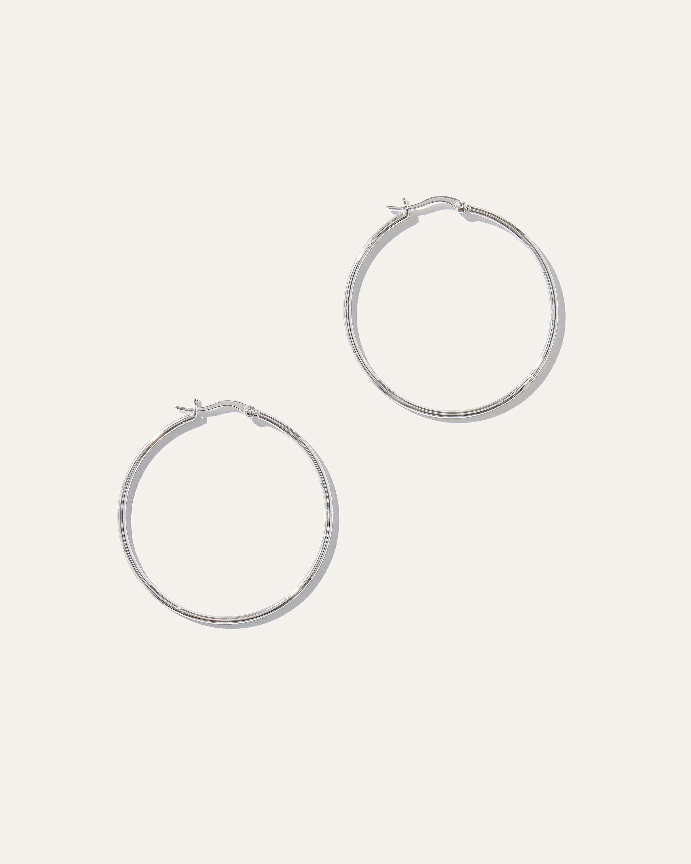 Quince Women's Silver Statement Hoop Earrings In Metallic