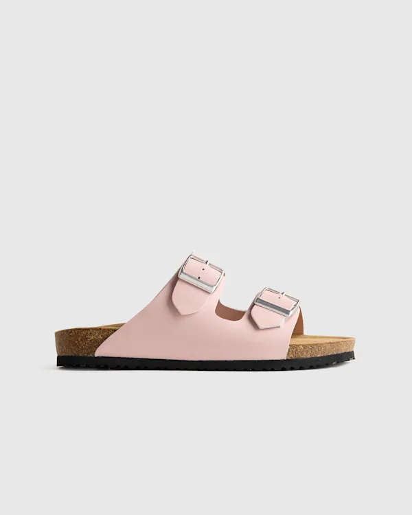 Nappa Leather Double Buckle Slide