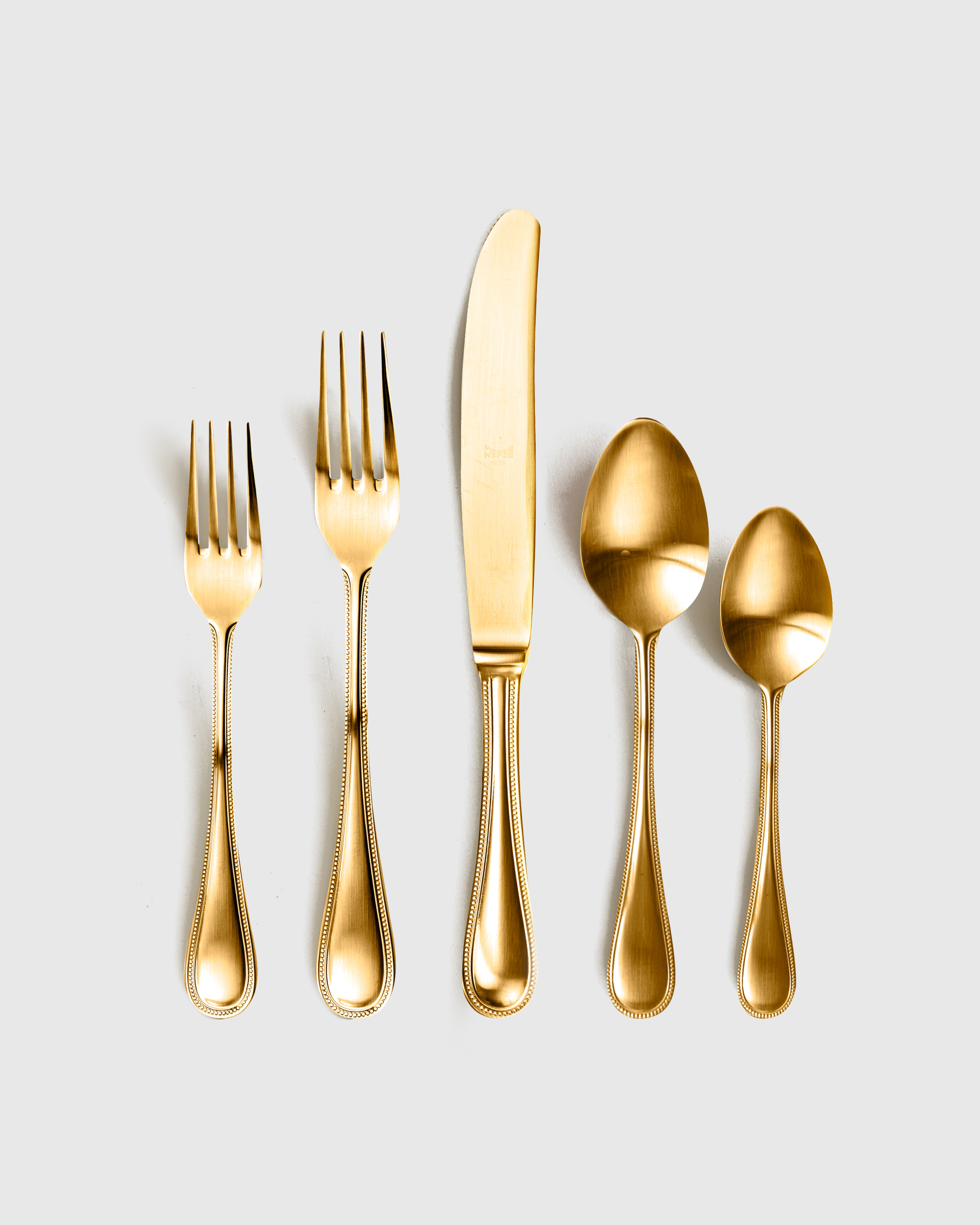 Quince Perla Flatware 20-pc Set In Brushed Gold