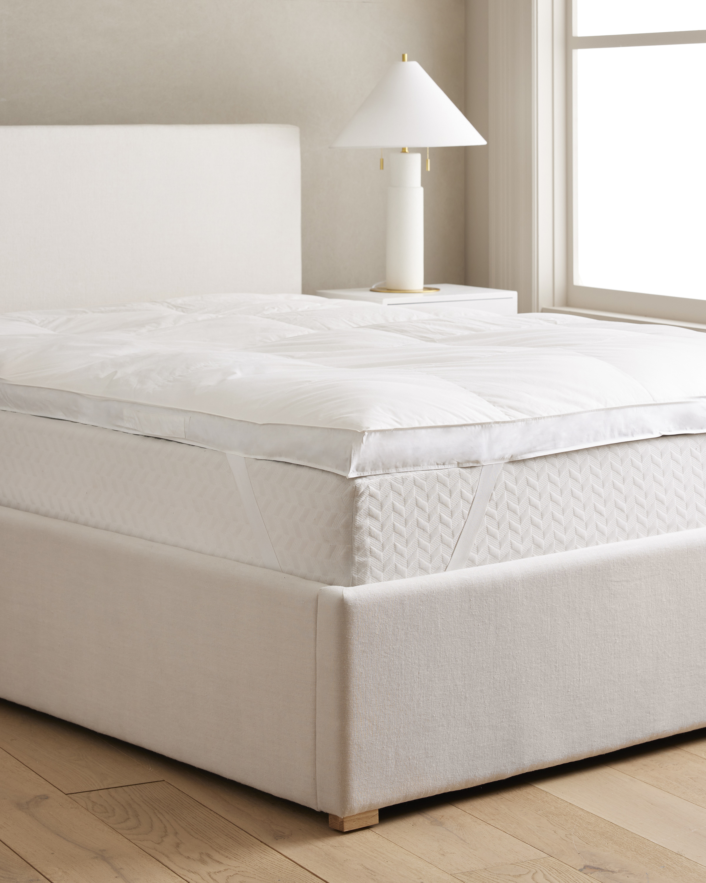 Shop Quince Luxe Downtop Featherbed Mattress Topper In White