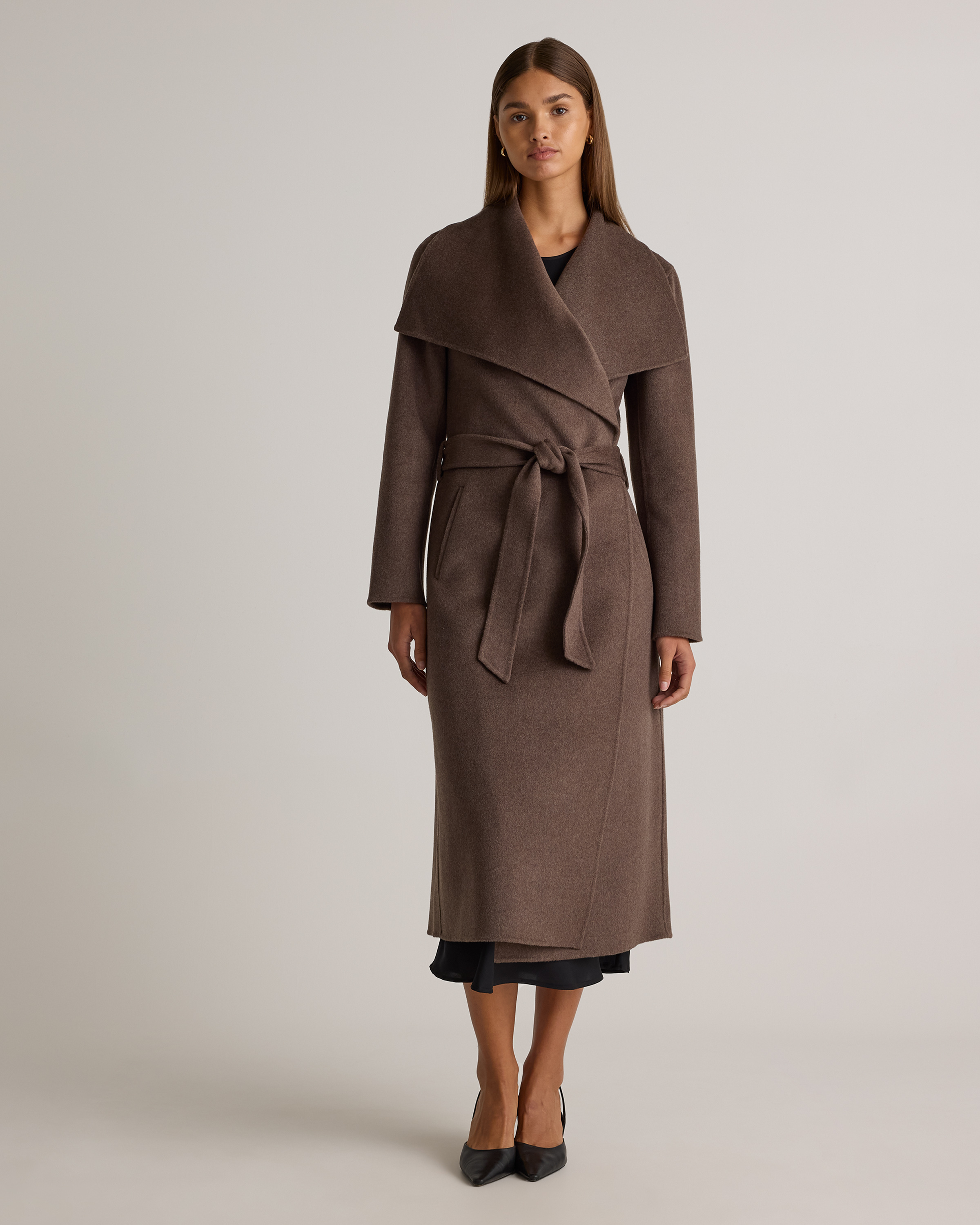 retouch Double Melton Bal CollarCoat Melton Classic Bal Collar
