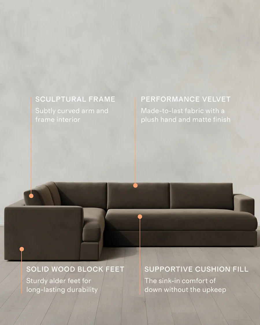 sectional left sable