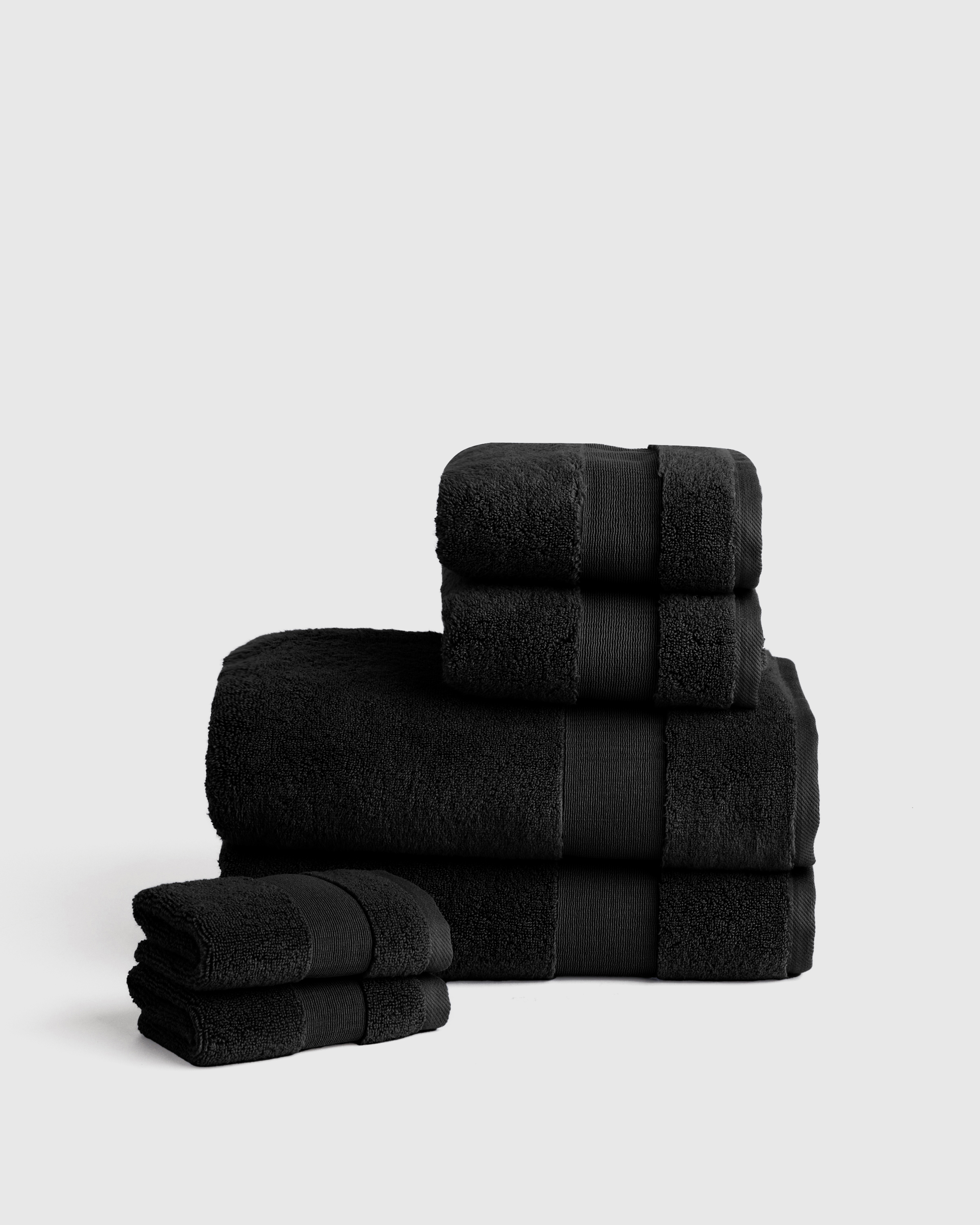 Quince Classic Bath Towel Bundle In Black