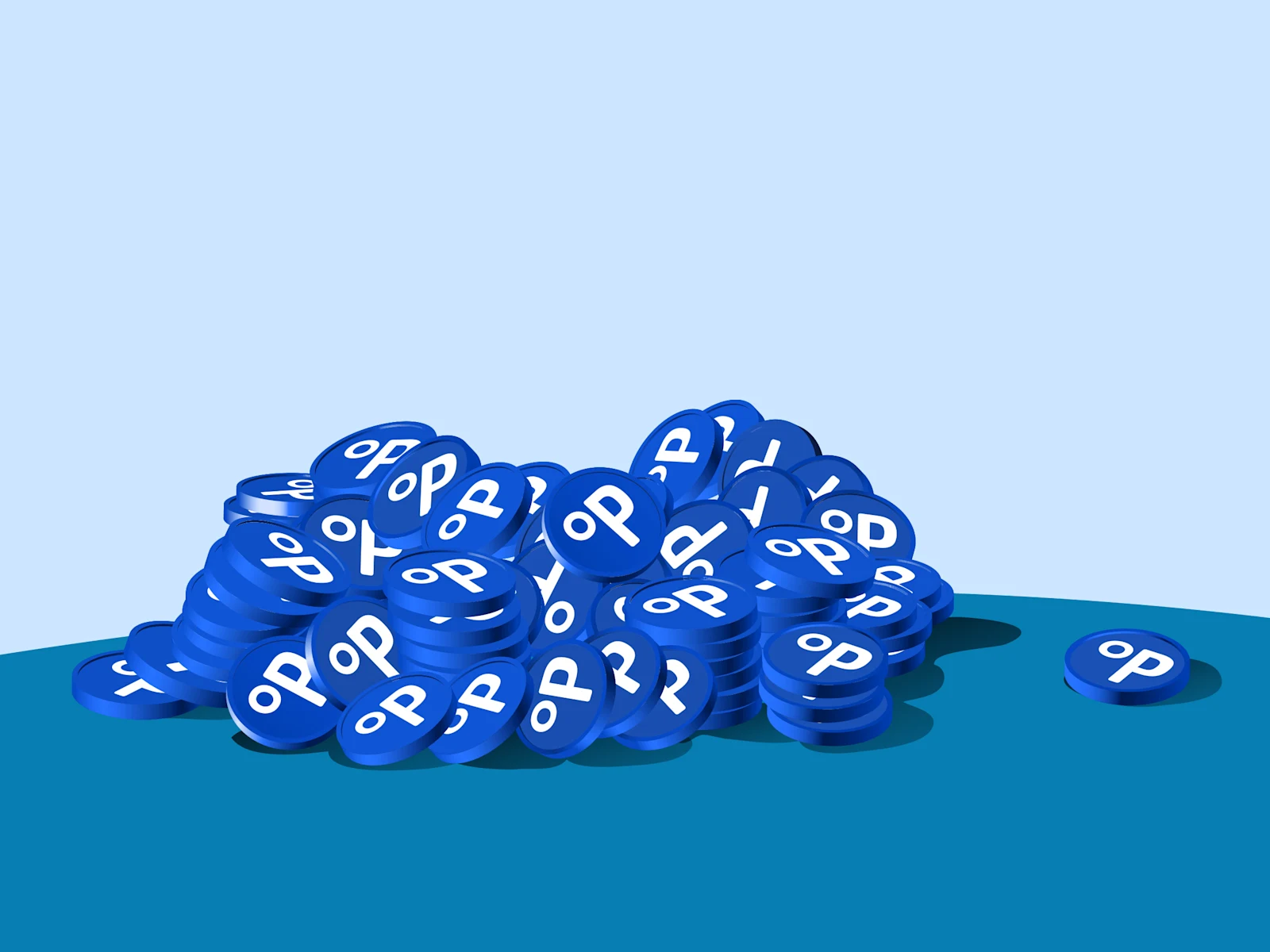 Das Symbol zeigt einen großen Haufen blauer PAYBACK-Münzen mit dem °P-Zeichen darauf. Das Symbol zeigt einen großen Haufen blauer PAYBACK-Münzen mit dem °P-Zeichen darauf.