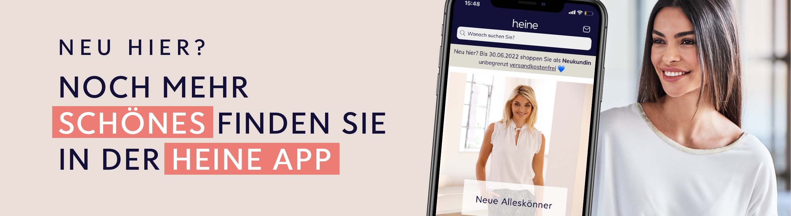 Neu bei heine App Teaser Neu bei heine App Teaser