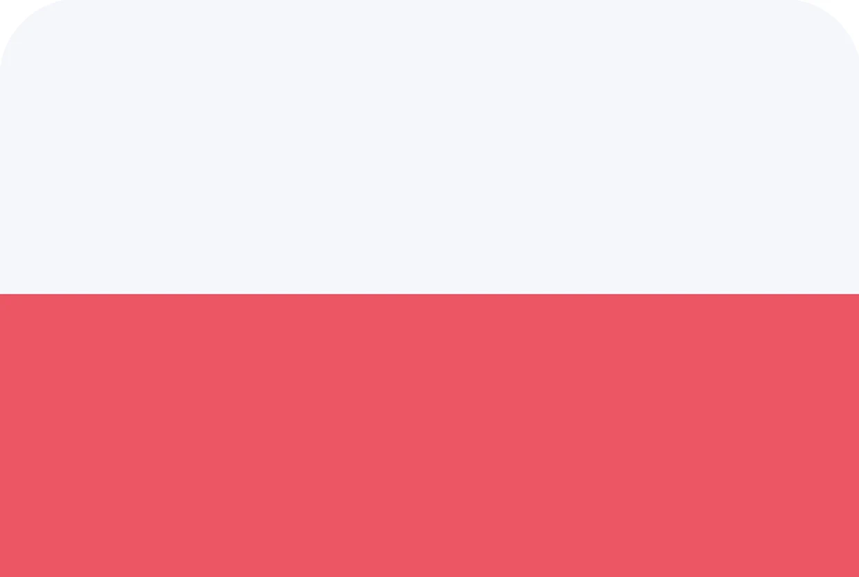 Symbol der Flagge von Polen mit zweifarbiger Fläche mit weißer Oberseite und roter Unterseite. Symbol der Flagge von Polen mit zweifarbiger Fläche mit weißer Oberseite und roter Unterseite.