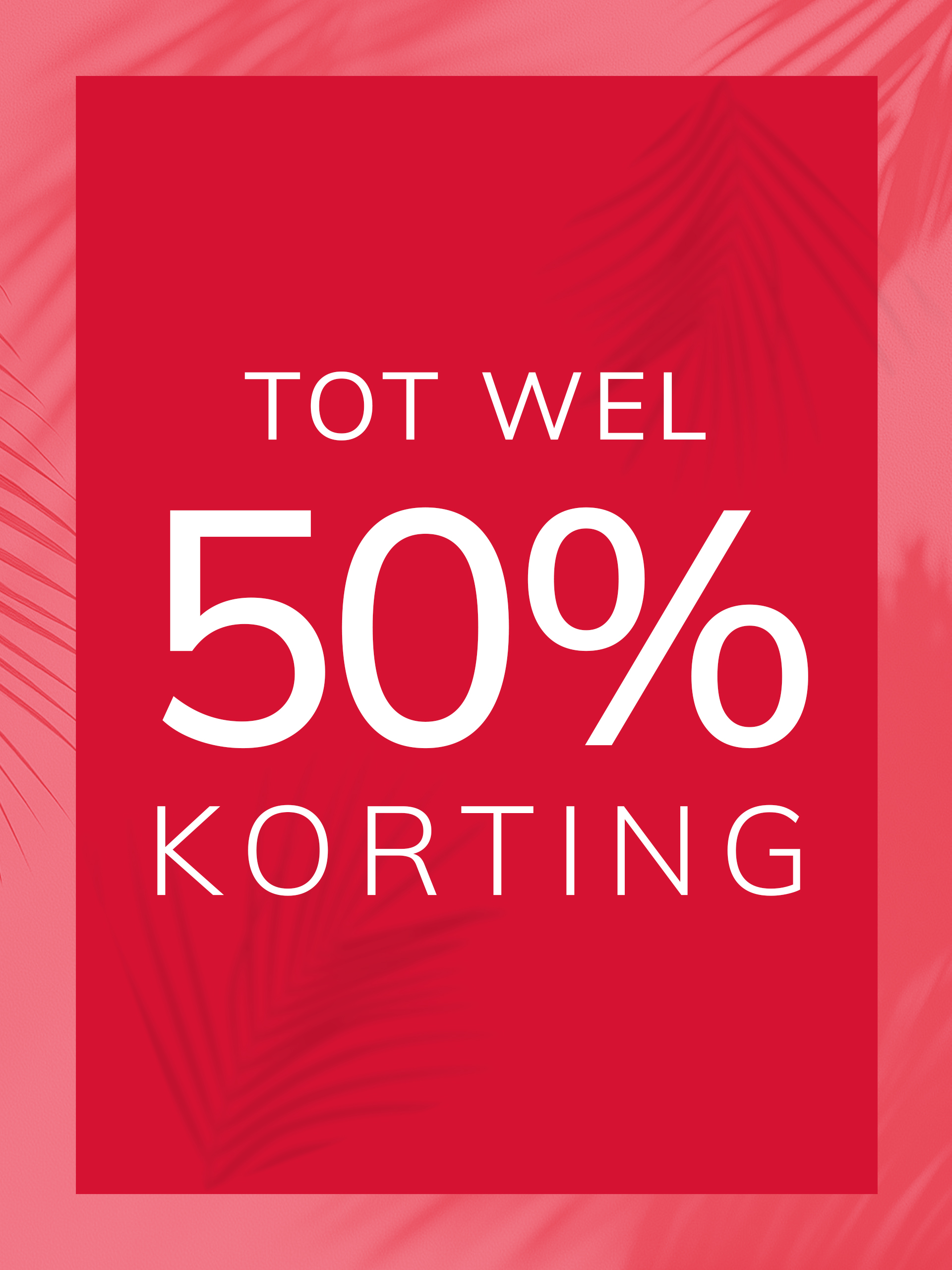 Tot 50% korting
