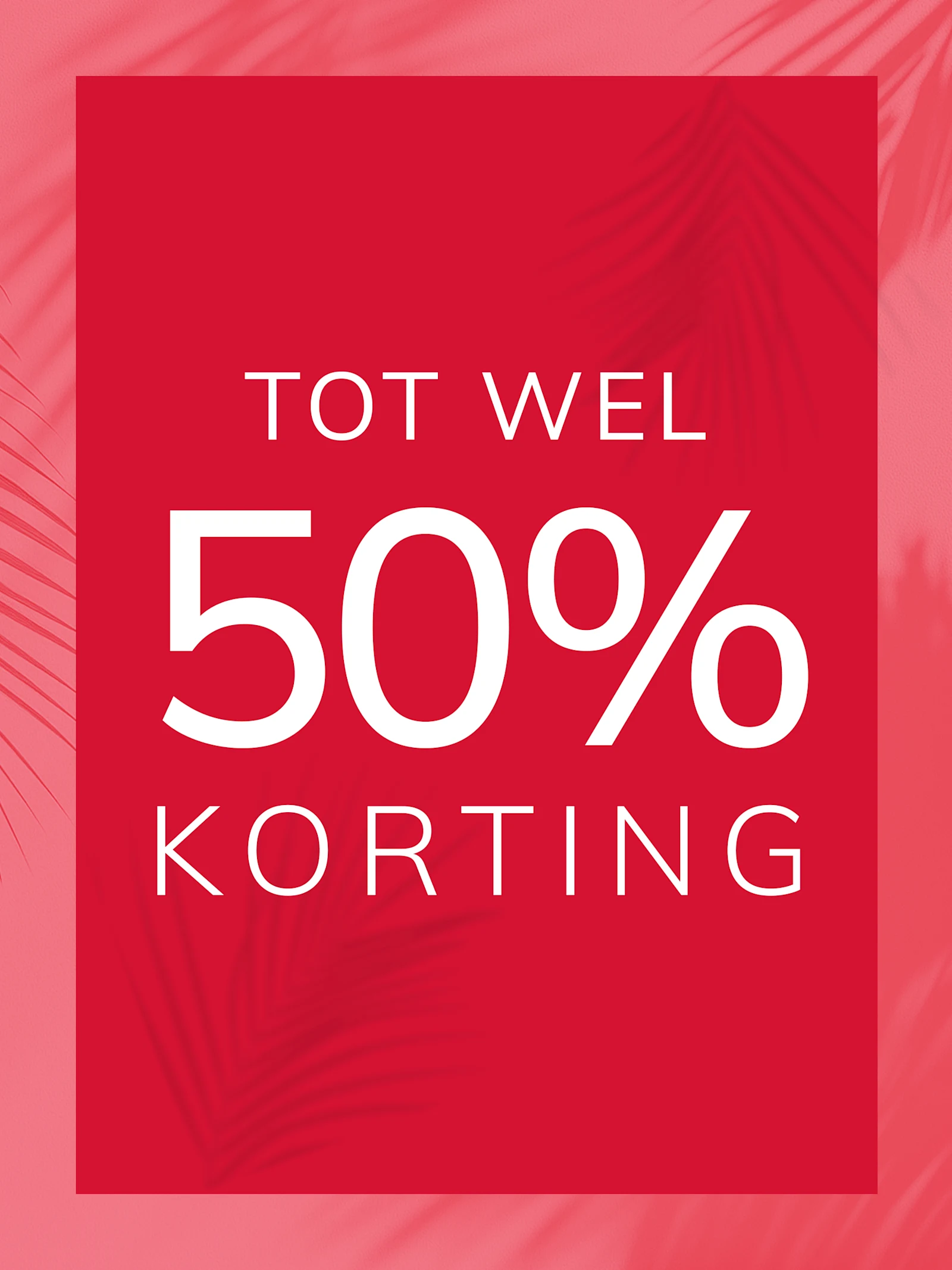 Tot 50% korting
