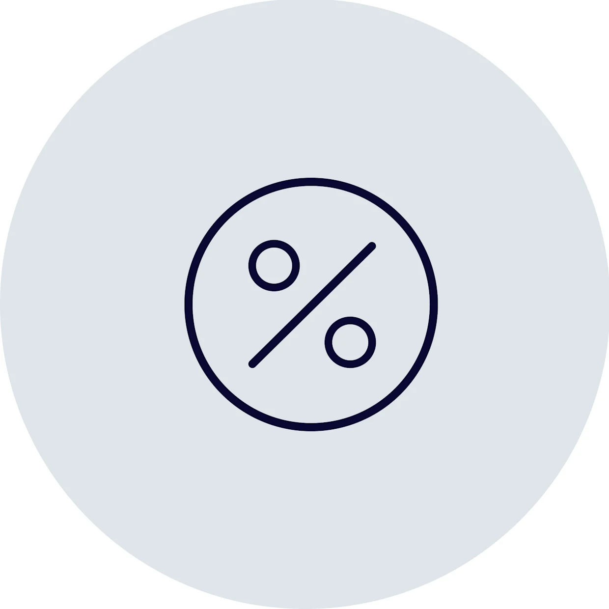 Das Symbol zeigt ein Kreis mit einem Prozentzeichen und steht für Rabatt oder Angebot. Das Symbol zeigt ein Kreis mit einem Prozentzeichen und steht für Rabatt oder Angebot.