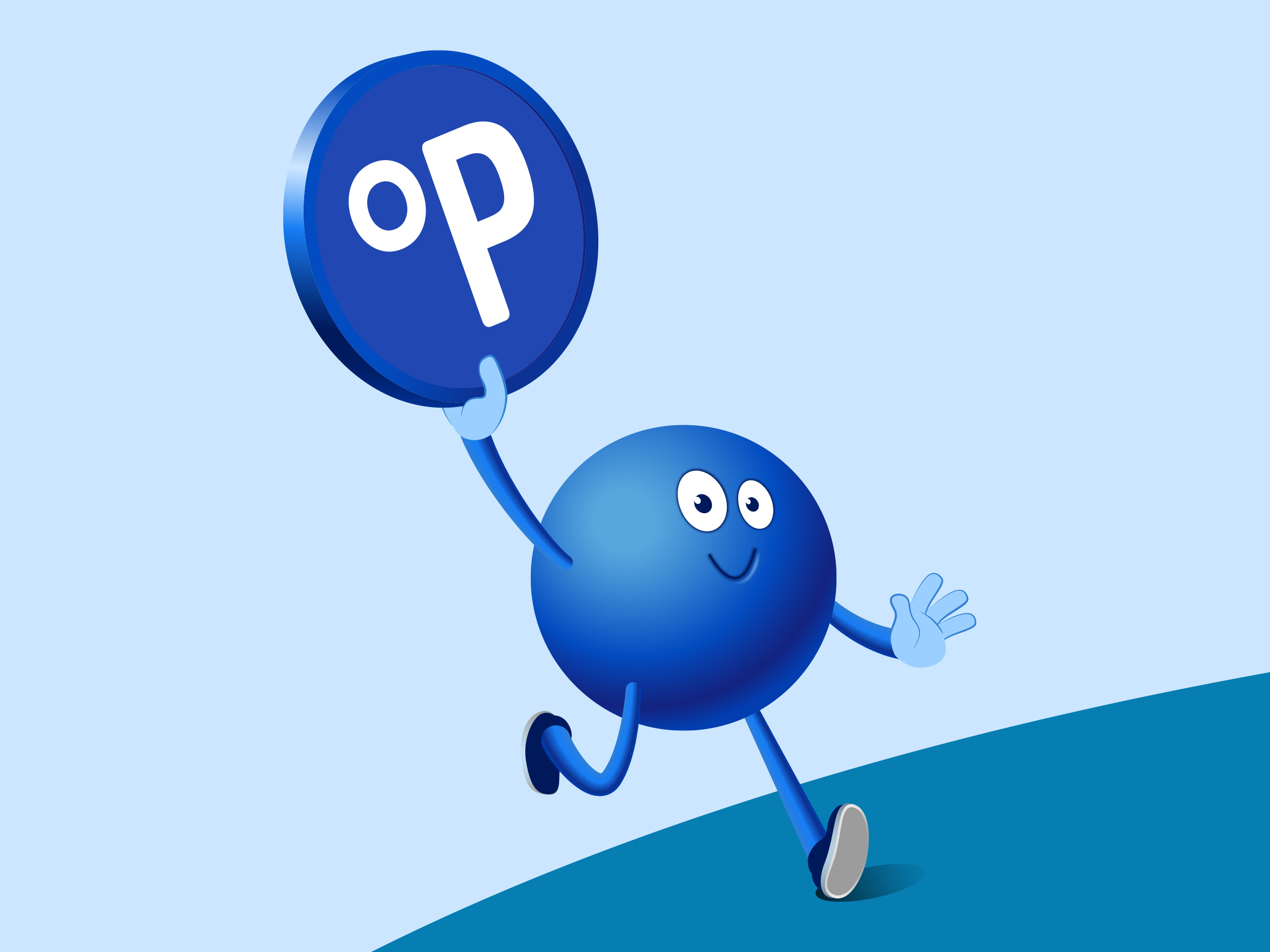 Das Symbol zeigt eine blaue PAYBACK-Figur, die fröhlich läuft und ein rundes °P-Symbol hochhält.