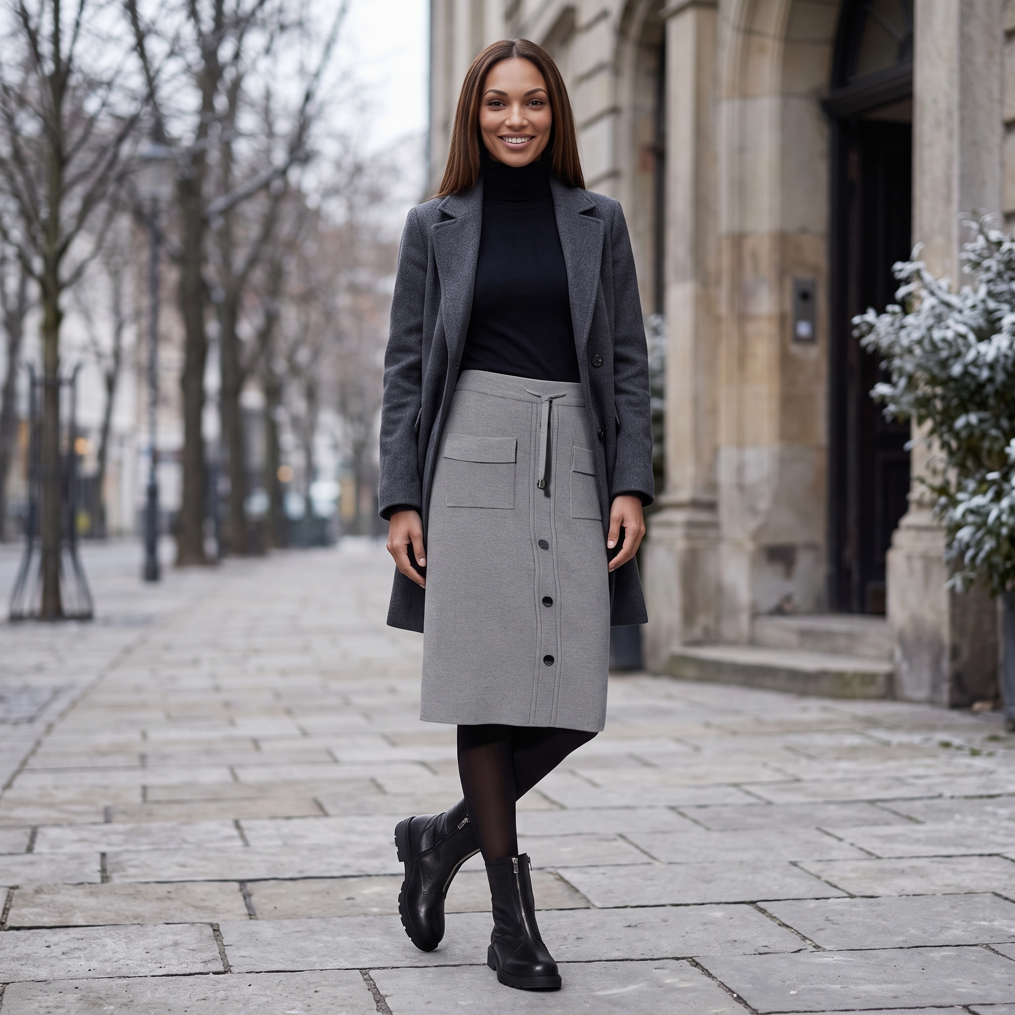Rocklook mit feinen Details und urbanem Flair