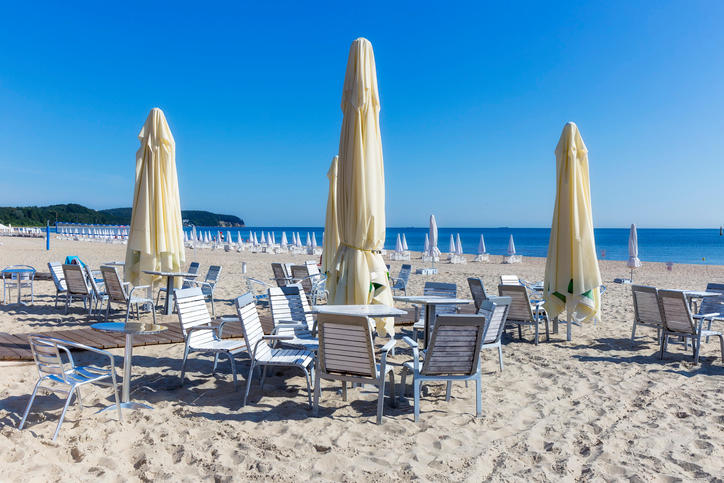 Stranden i Sopot i Polen\nFoto: Getty Images
