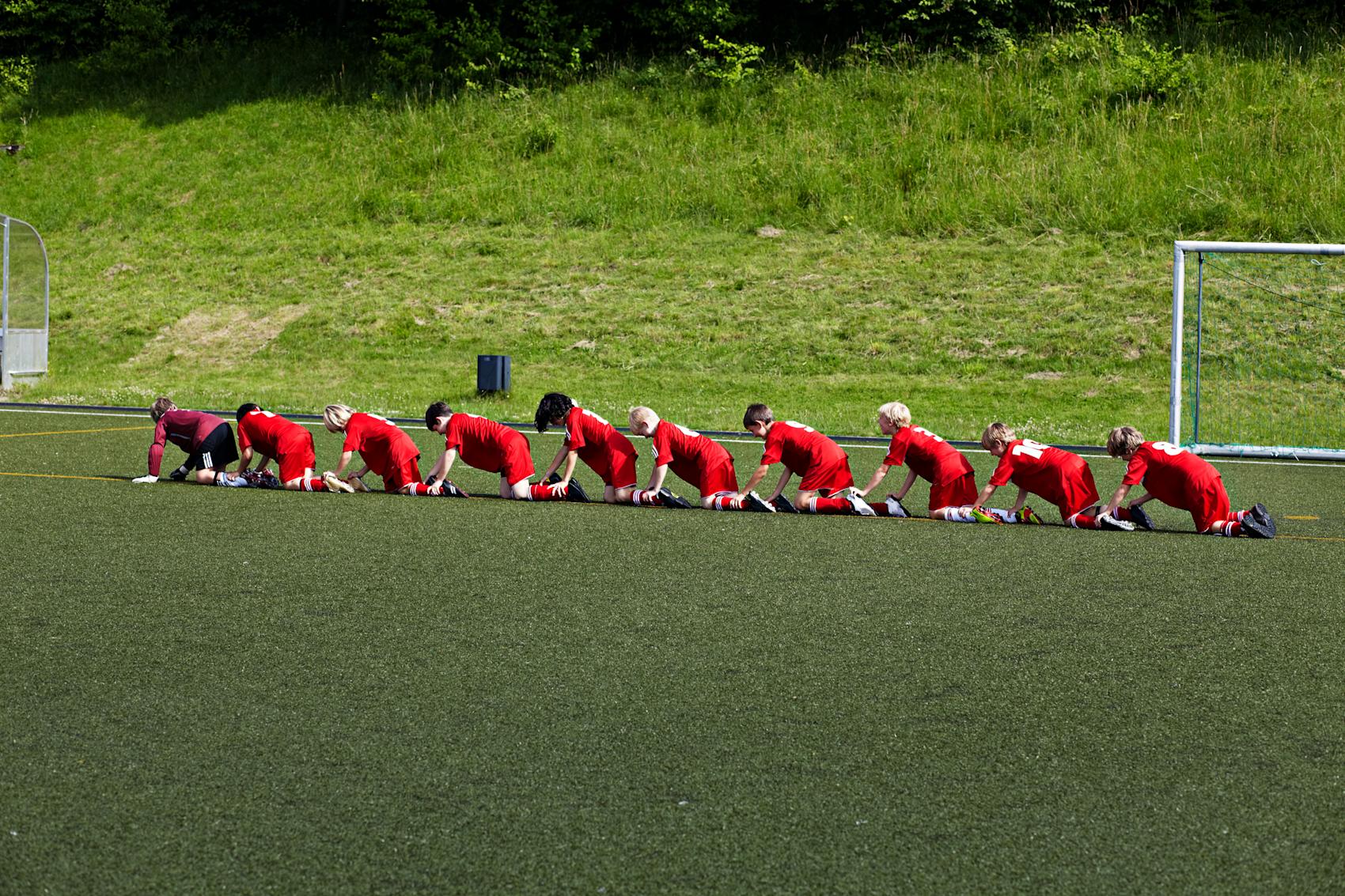 Småguttelaget på fotballtrening i München -\nFoto: Getty Images