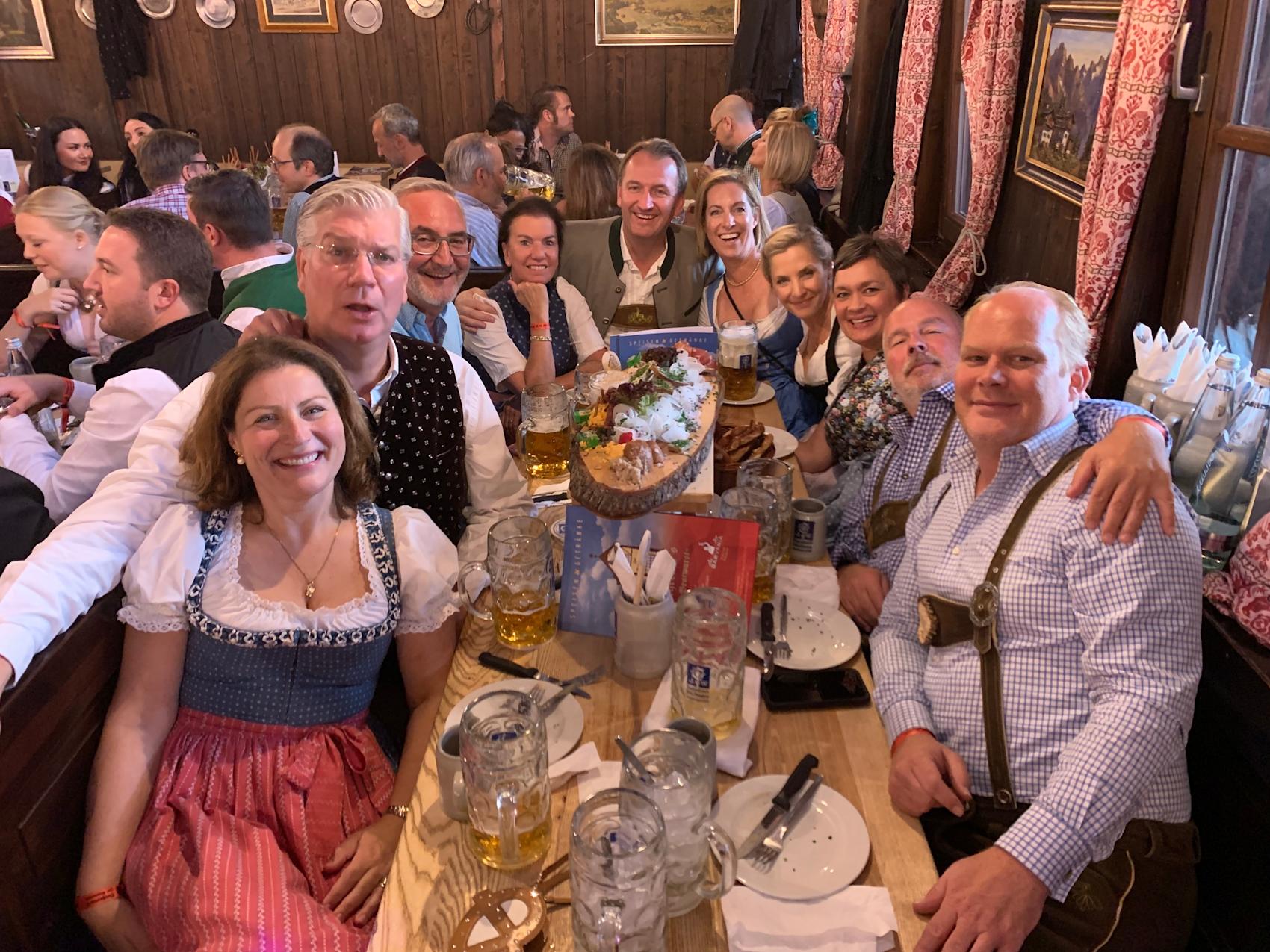 God stemning på oktoberfest i München -\nFoto: Privat