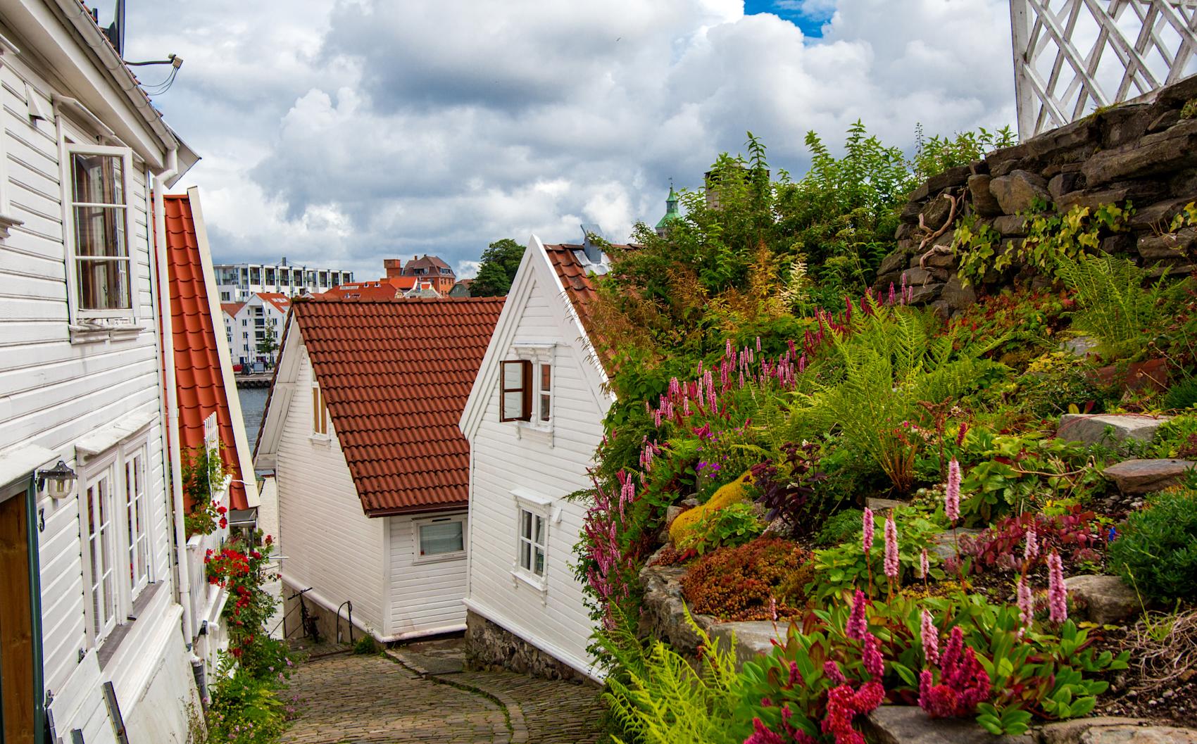 Gammel trehusbebyggelse i Stavanger -\nFoto: Getty Images